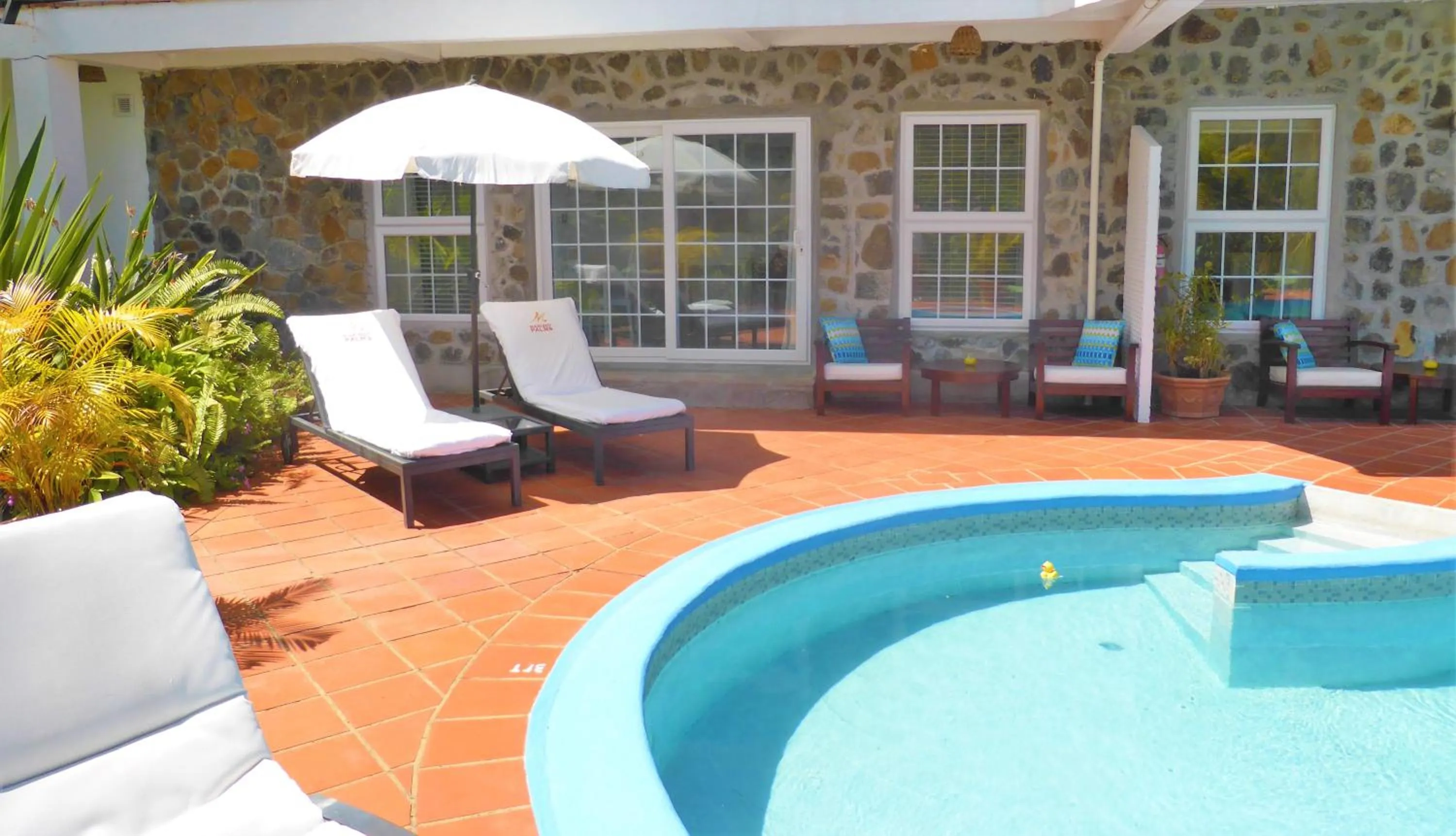 Patio in Marigot Palms Luxury Caribbean Apartment Suites