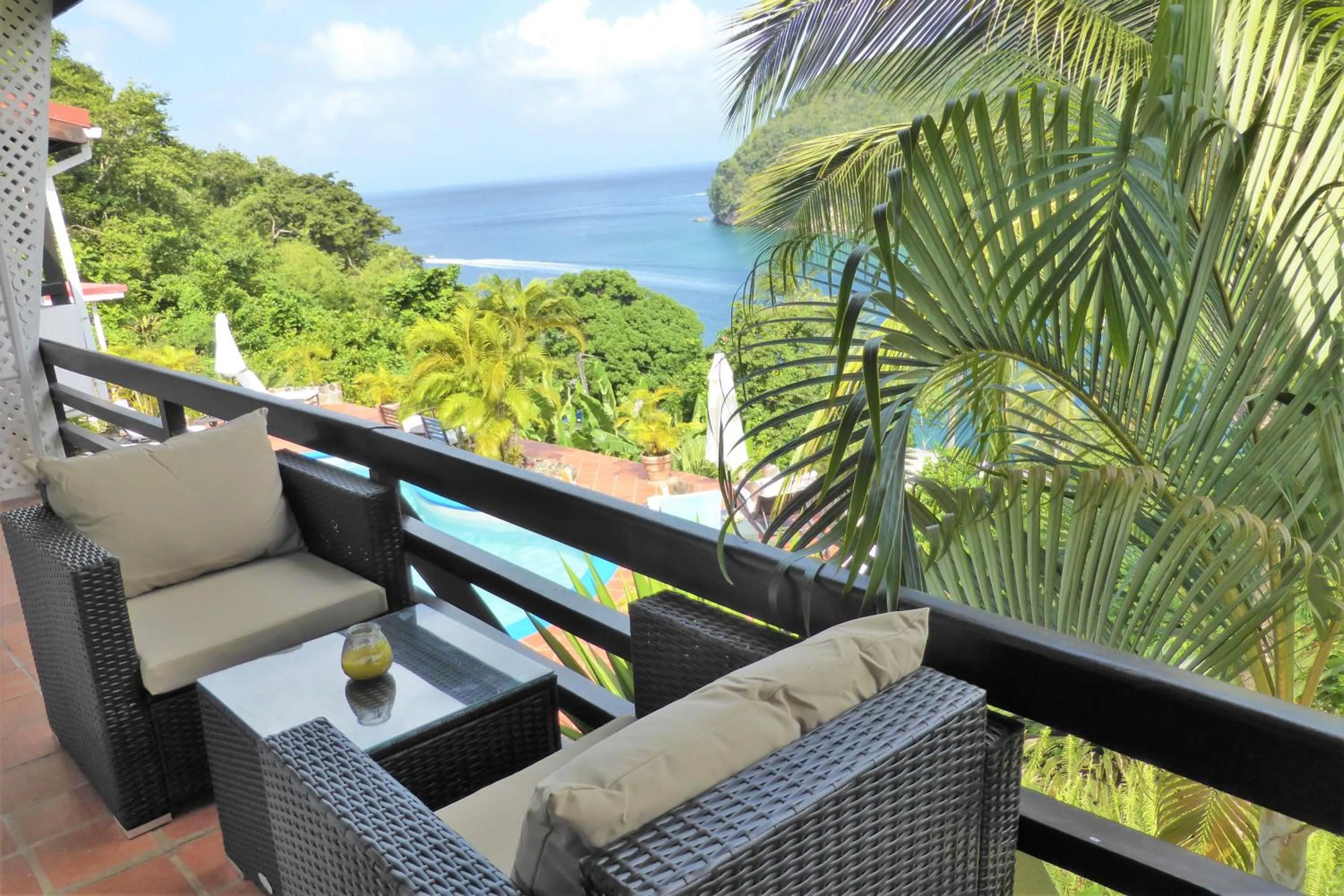 Balcony/Terrace in Marigot Palms Luxury Caribbean Apartment Suites