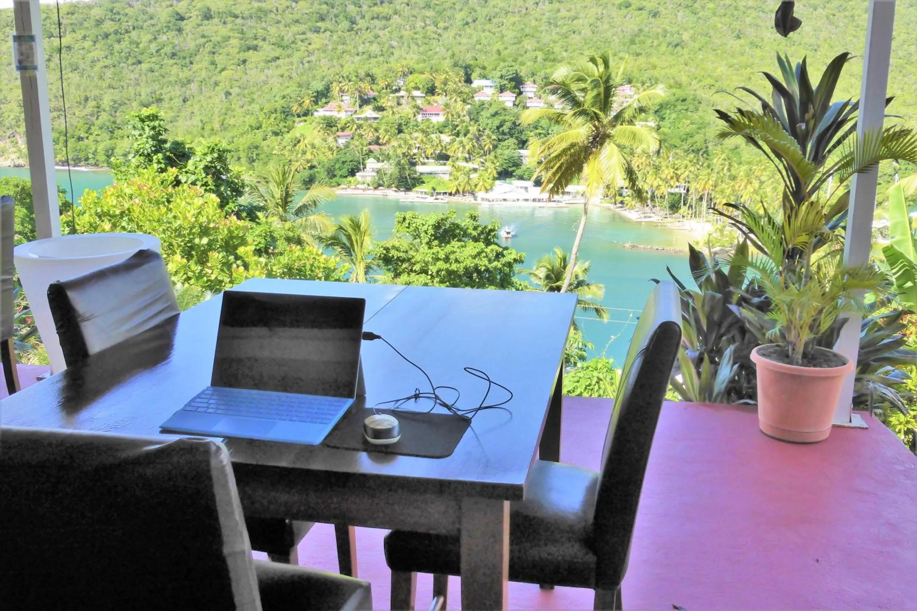 Balcony/Terrace in Marigot Palms Luxury Caribbean Apartment Suites