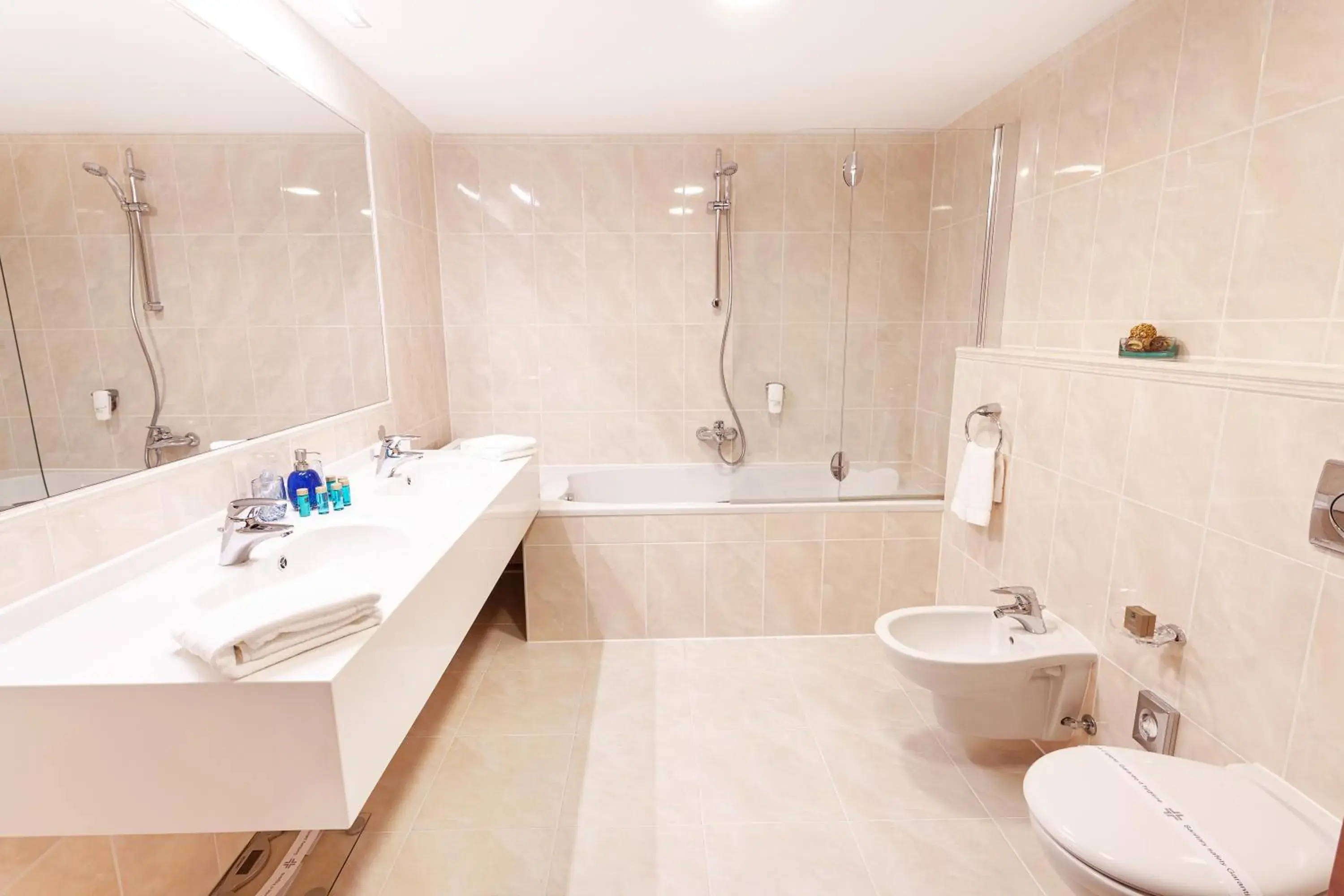 Bathroom in Spa & Wellness Hotel Olympia Marienbad Bathroom in Spa & Wellness Hotel Olympia Marienbad