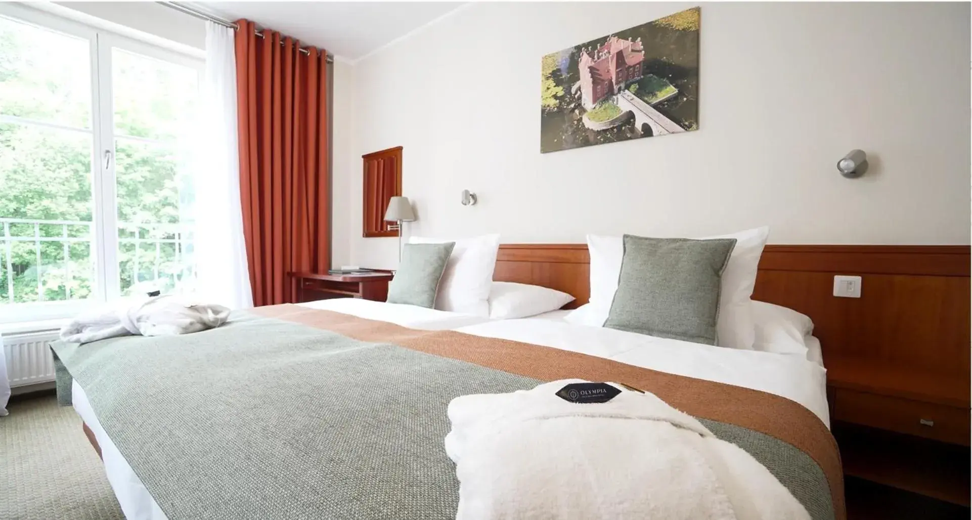 Bedroom, Bed in Spa & Wellness Hotel Olympia Marienbad Bedroom, Bed in Spa & Wellness Hotel Olympia Marienbad