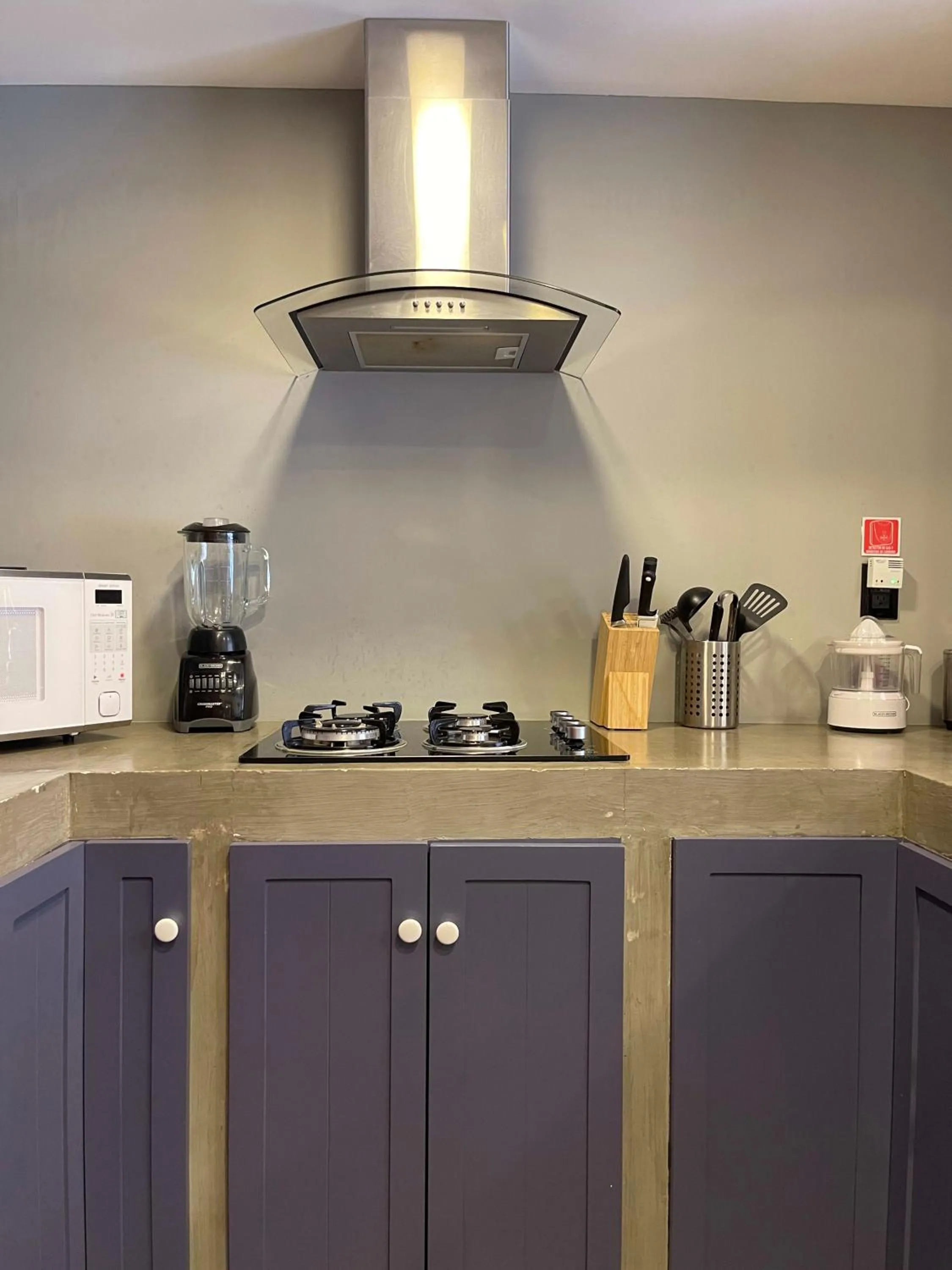 Kitchen/Kitchenette in Departamento en la CONDESA Cama KING SIZE