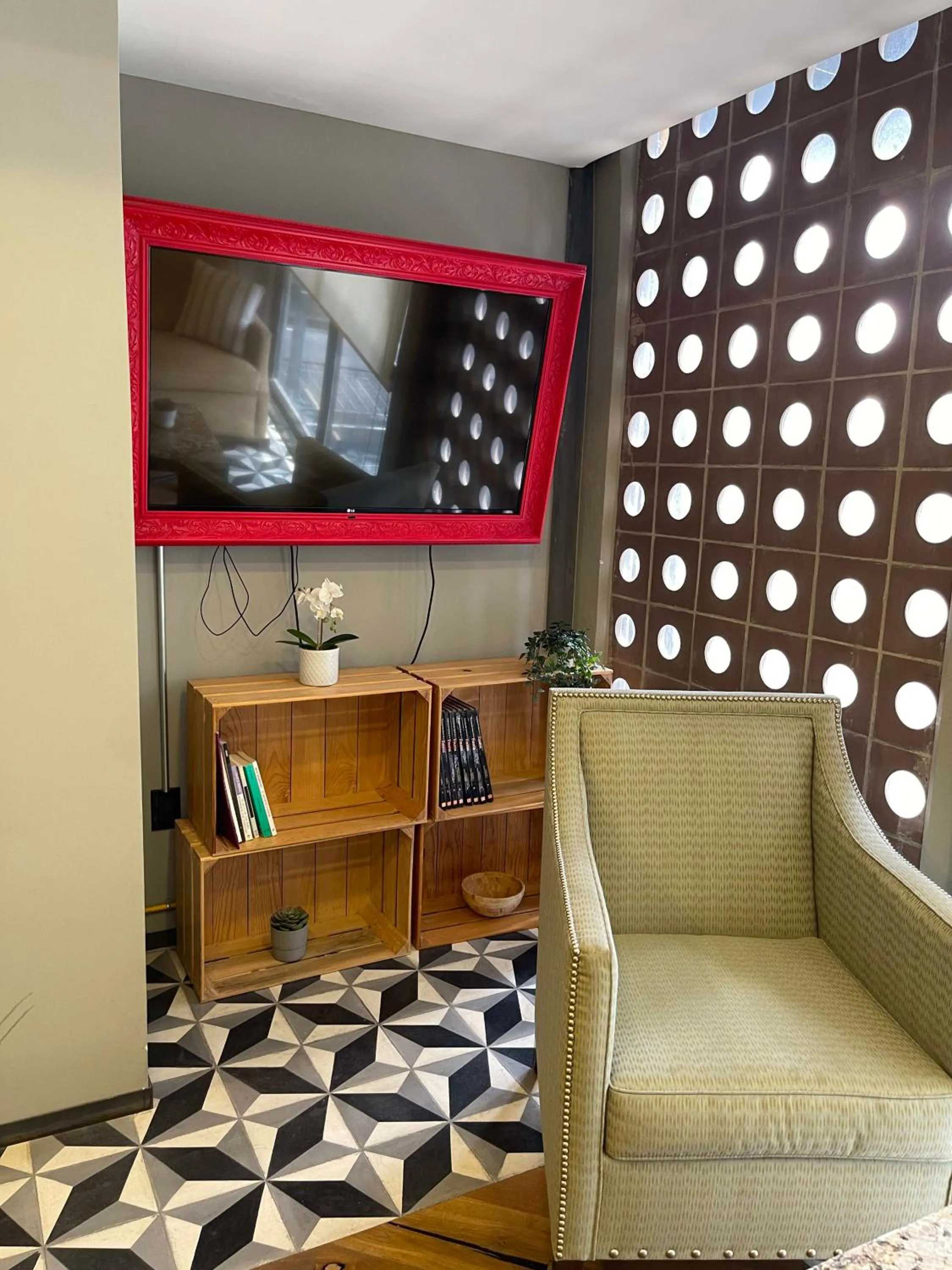 Seating Area in Departamento en la CONDESA Cama KING SIZE