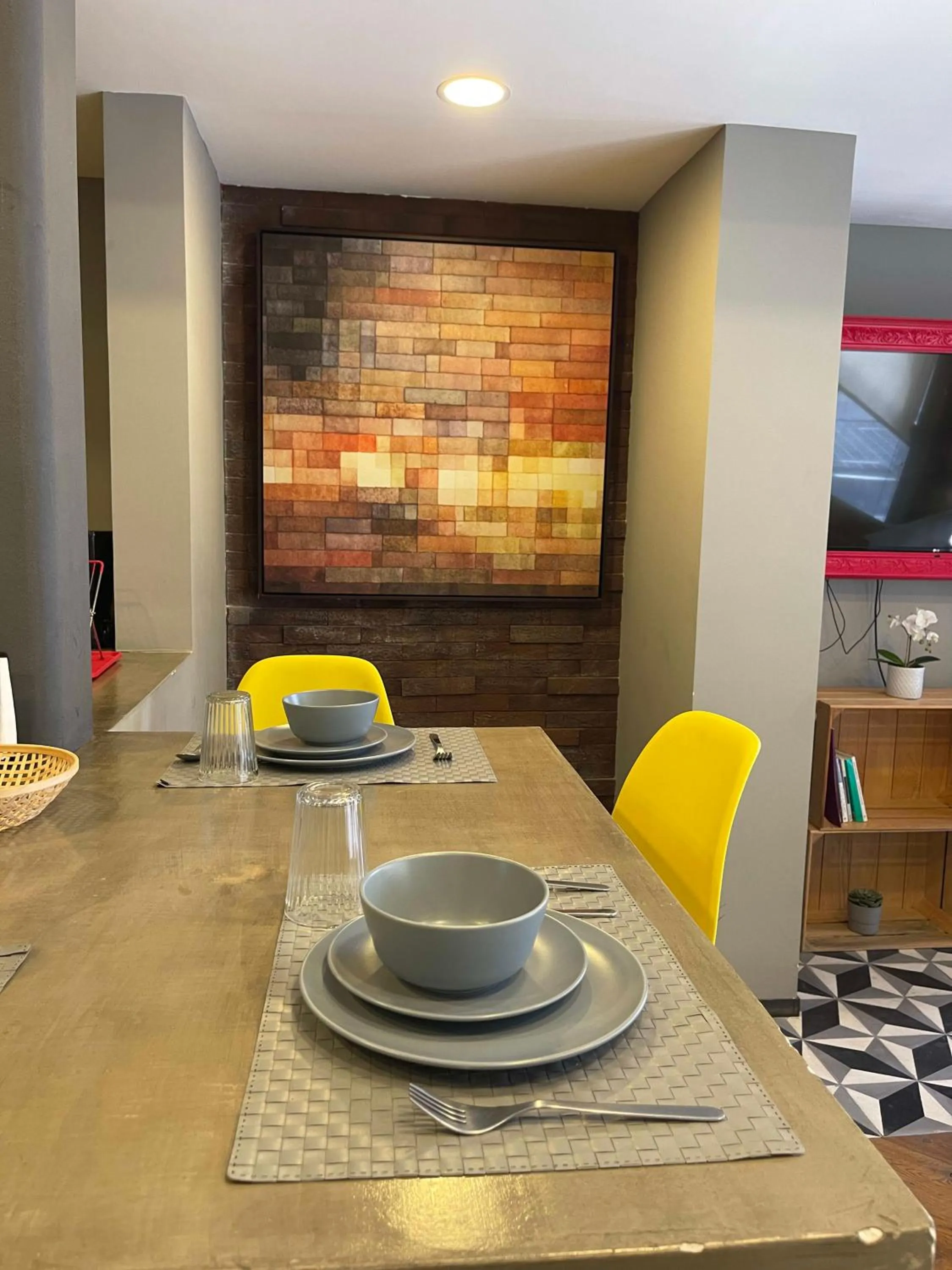 Dining Area in Departamento en la CONDESA Cama KING SIZE