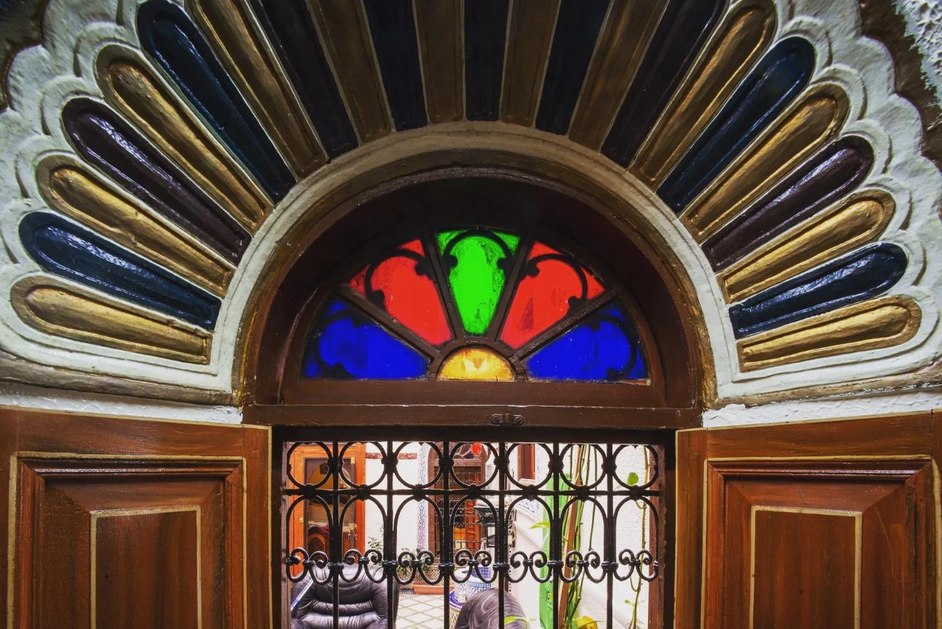 Decorative detail in Riad Meski