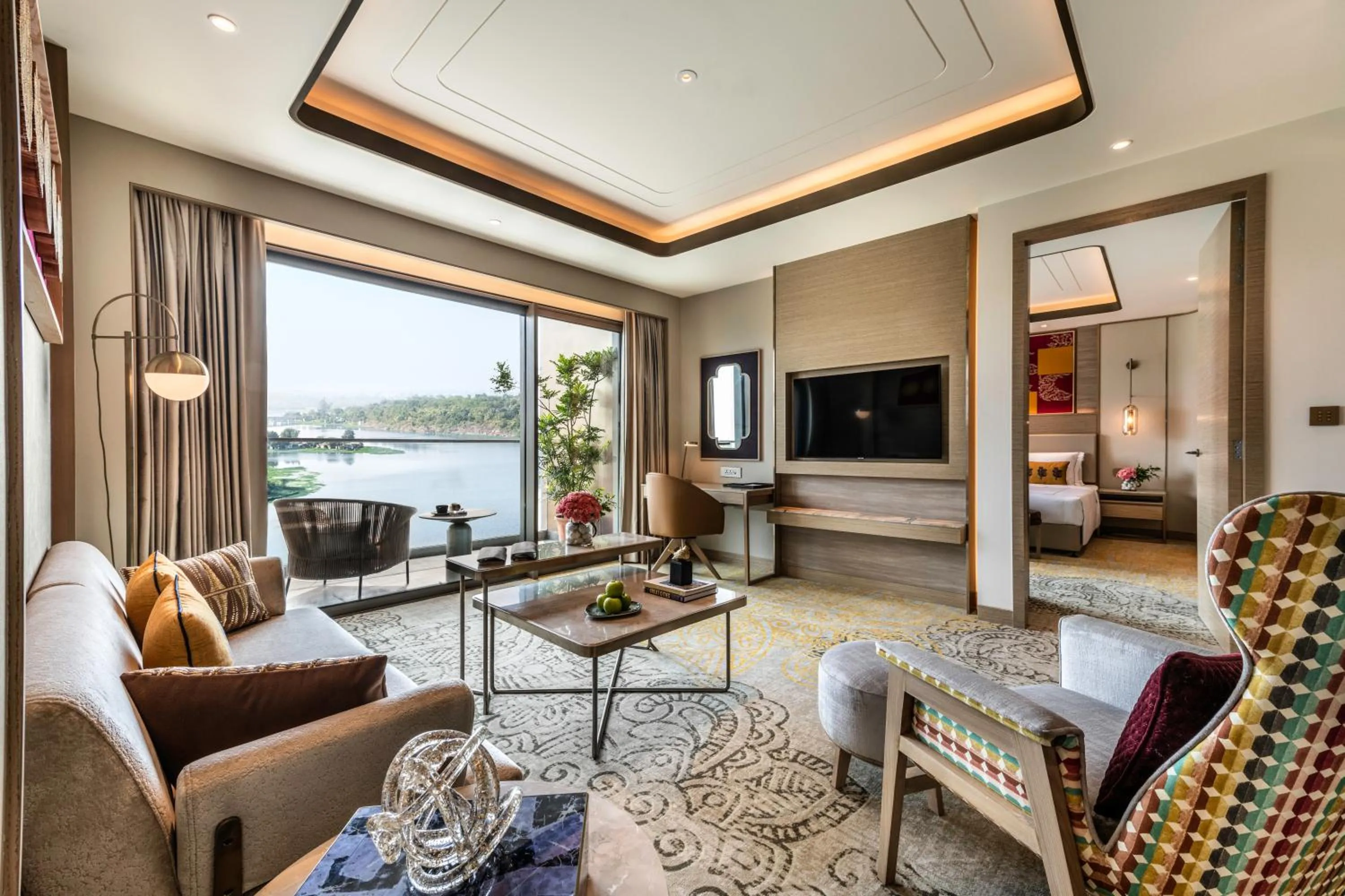 Living room in Taj Lakefront Bhopal