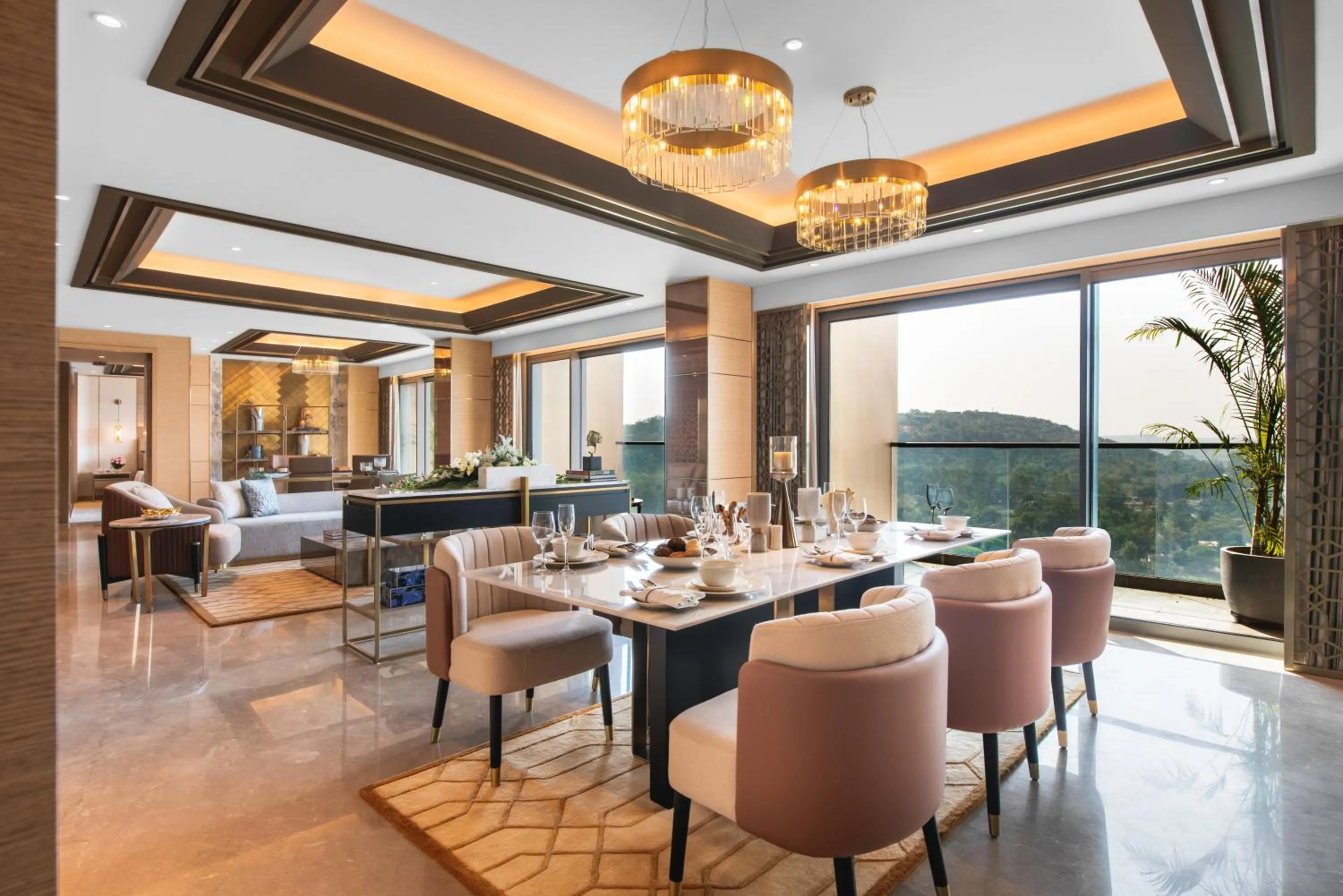 Dining area in Taj Lakefront Bhopal