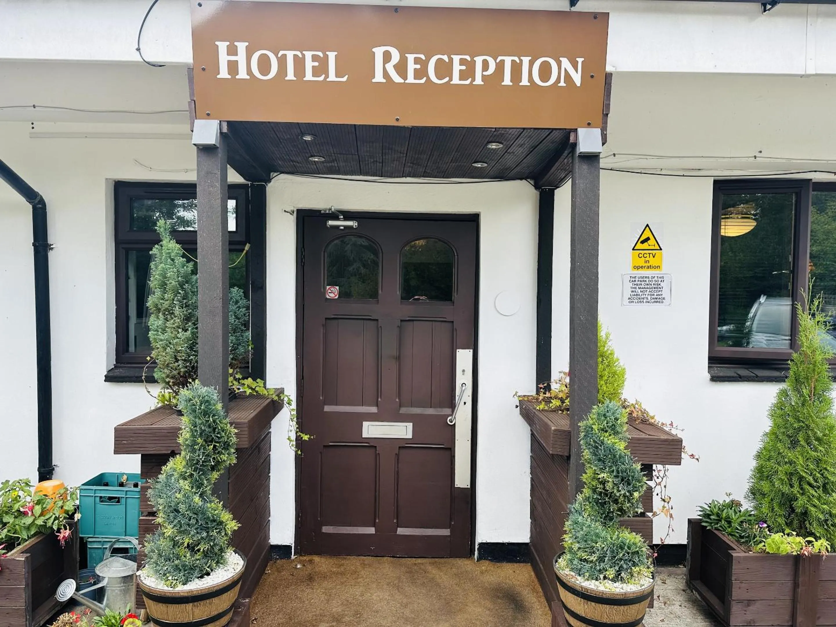 Lobby or reception in woodcock inn