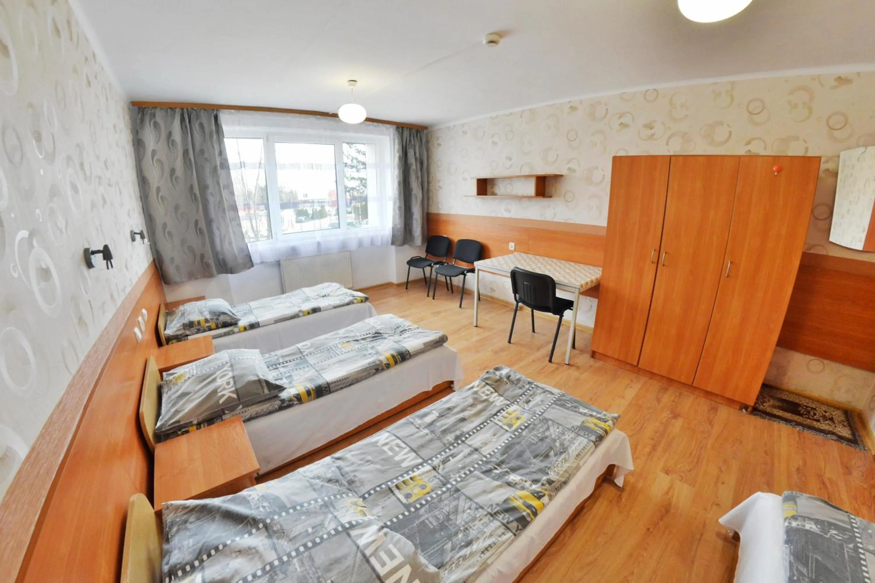 View (from property/room), Bed in Twój Hostel Ruda Śląska