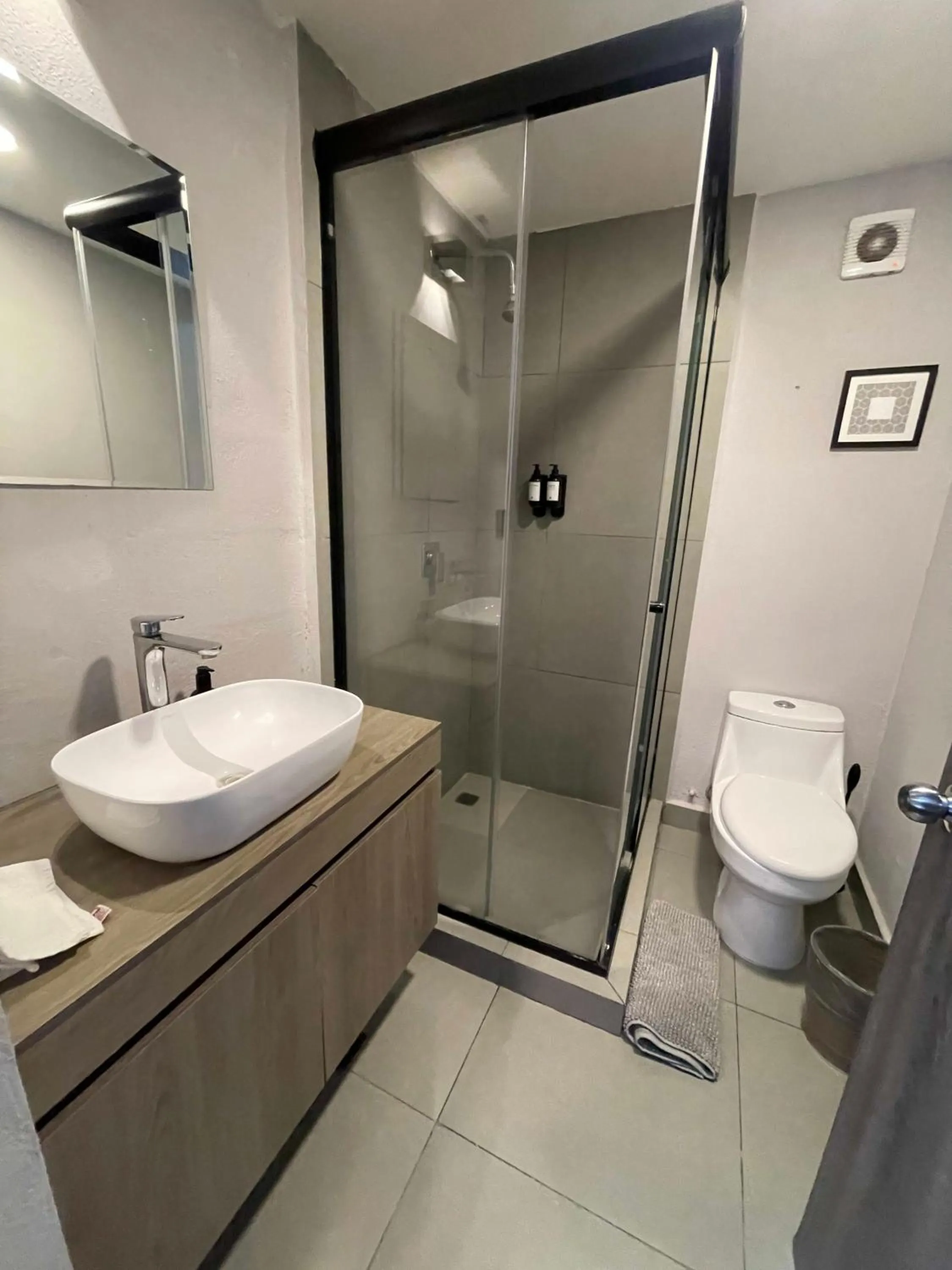 Bathroom in TERRAZA a una cuadra del Angel, King size Bed