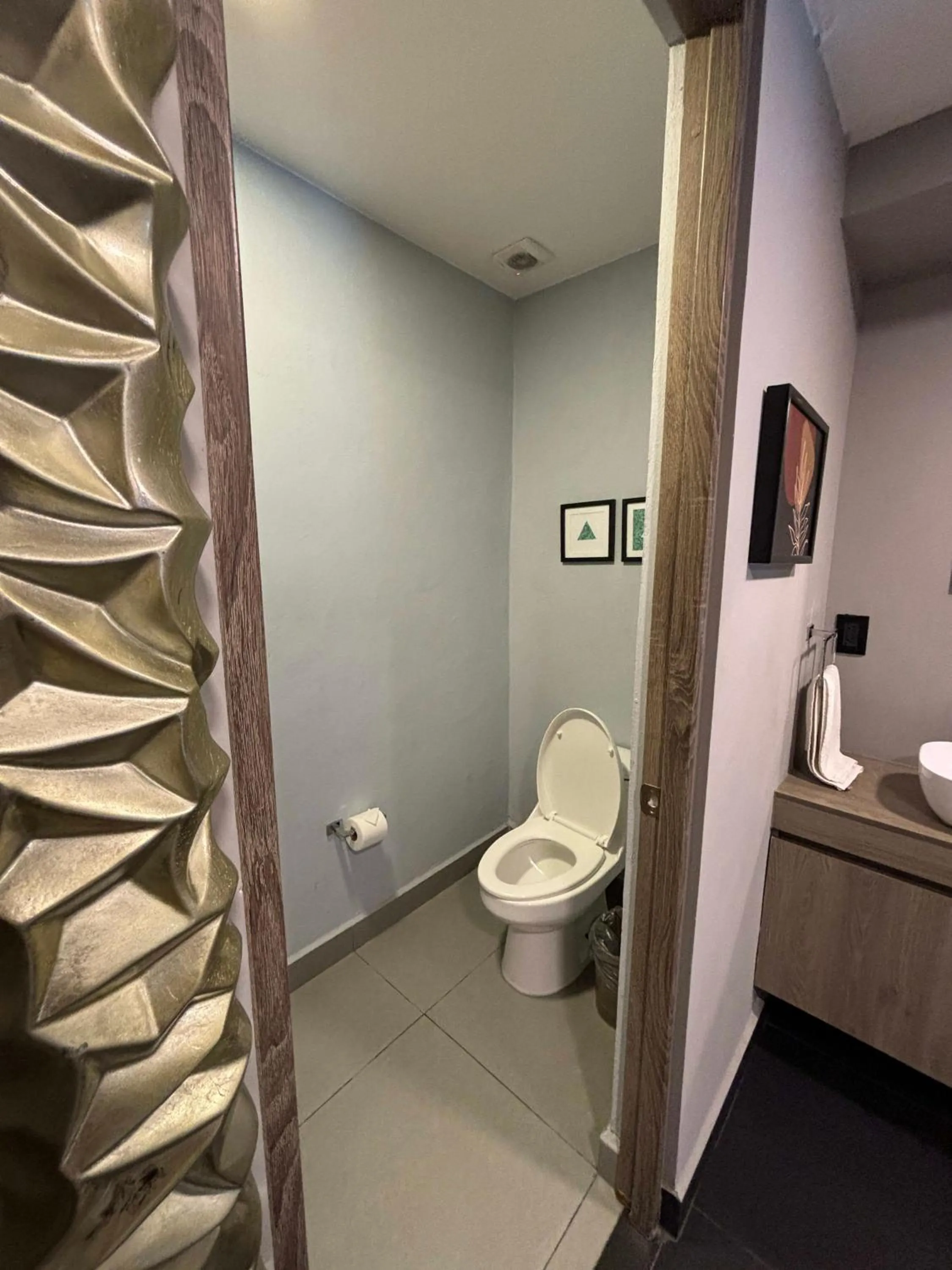 Bathroom in TERRAZA a una cuadra del Angel, King size Bed