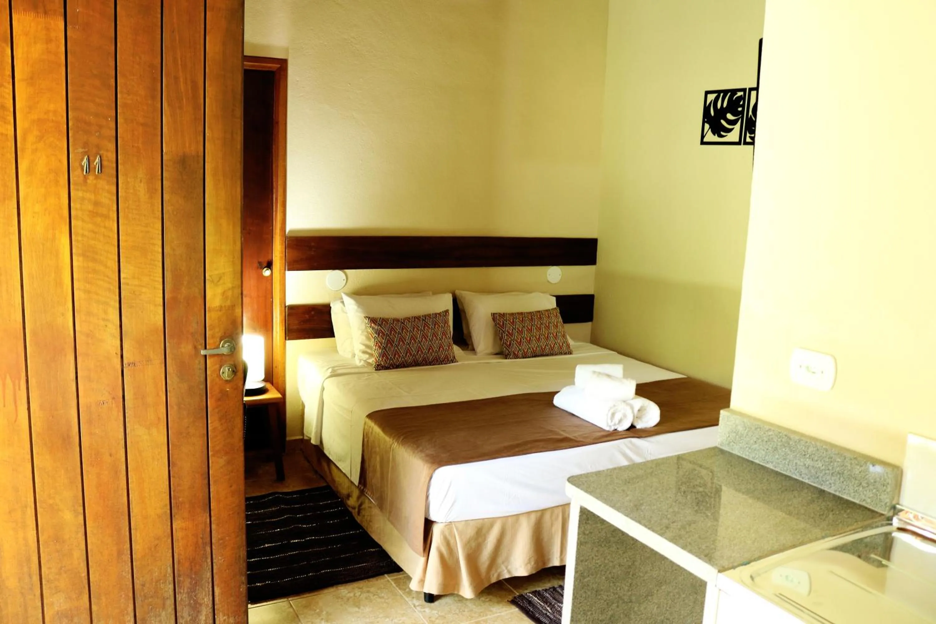 Bed in Pousada Realeza Atibaia