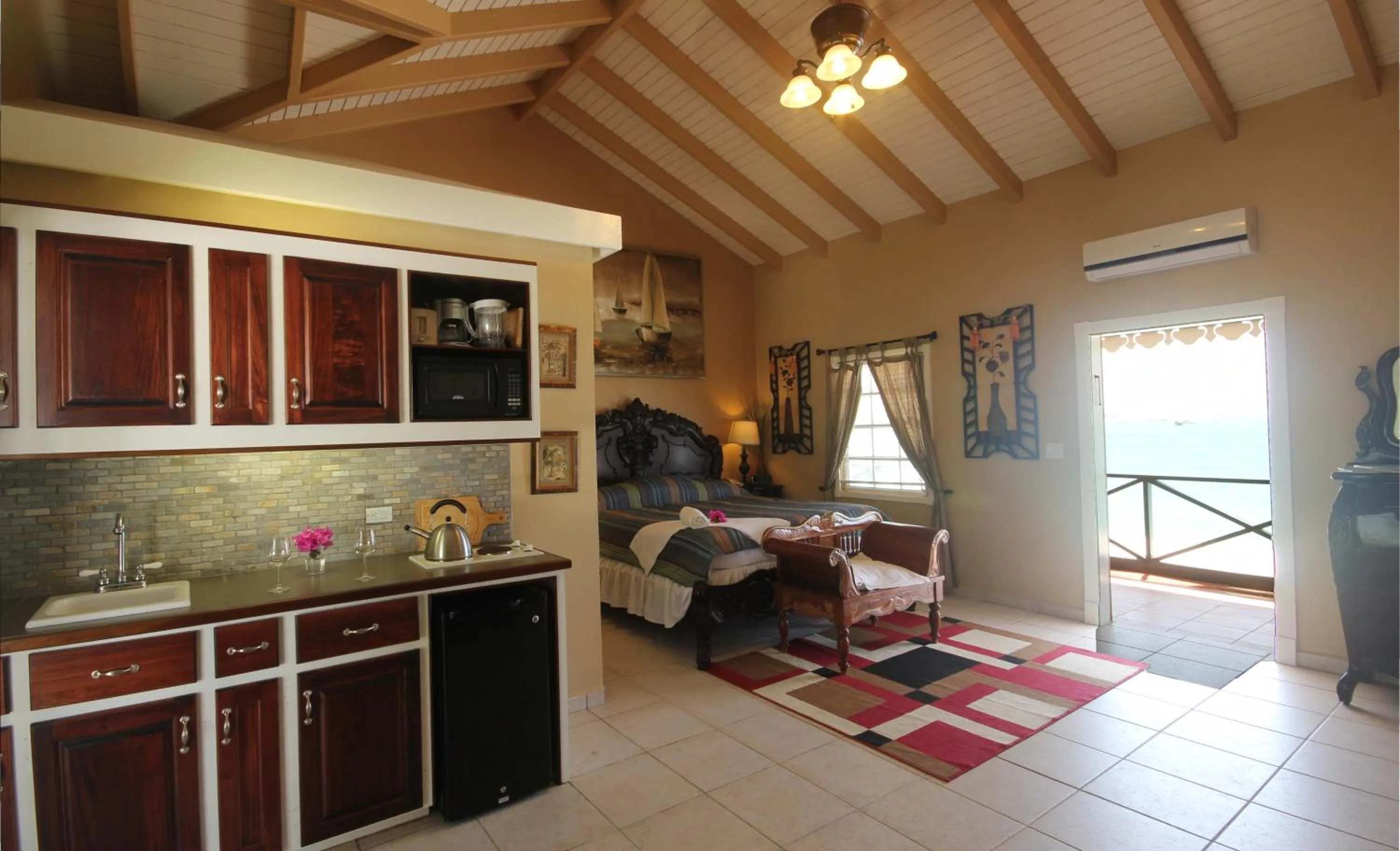 Bedroom in Mary's Boon Beach Resort & Spa