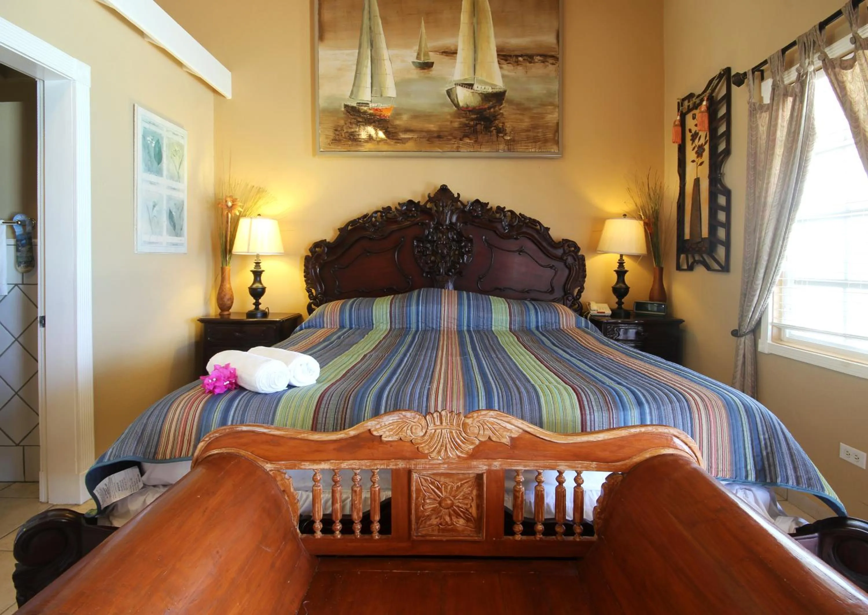 Bedroom, Bed in Mary's Boon Beach Resort & Spa