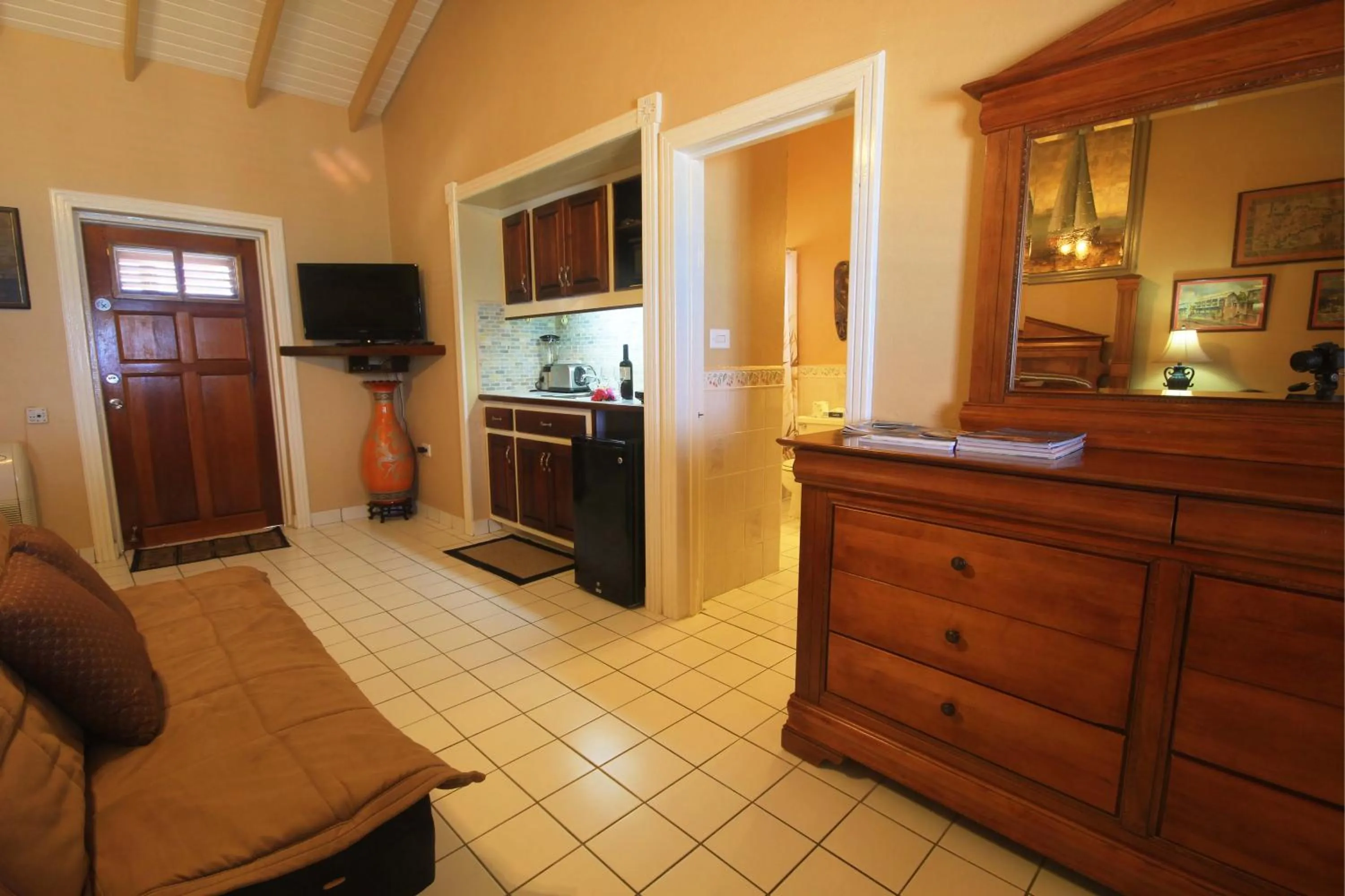 Bedroom in Mary's Boon Beach Resort & Spa