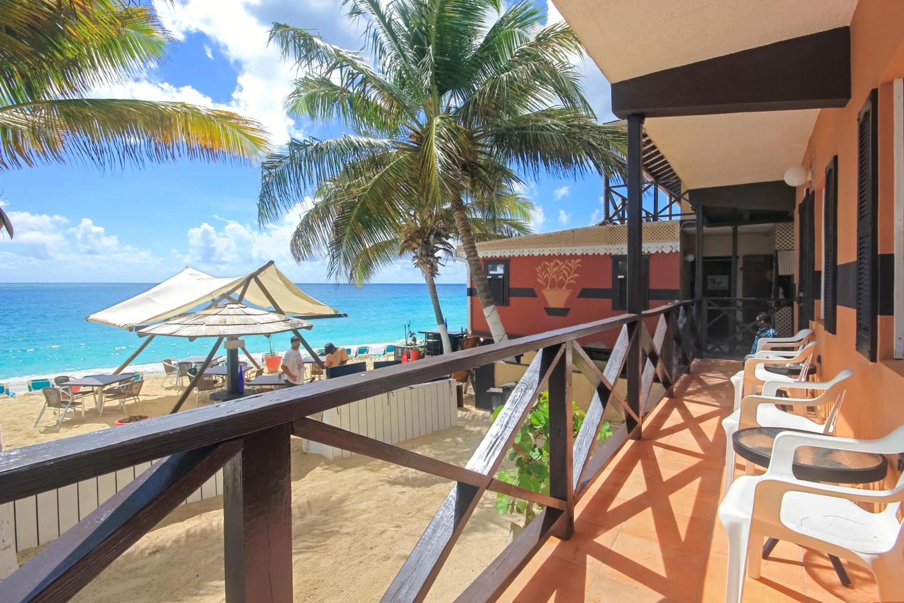 Patio in Mary's Boon Beach Resort & Spa