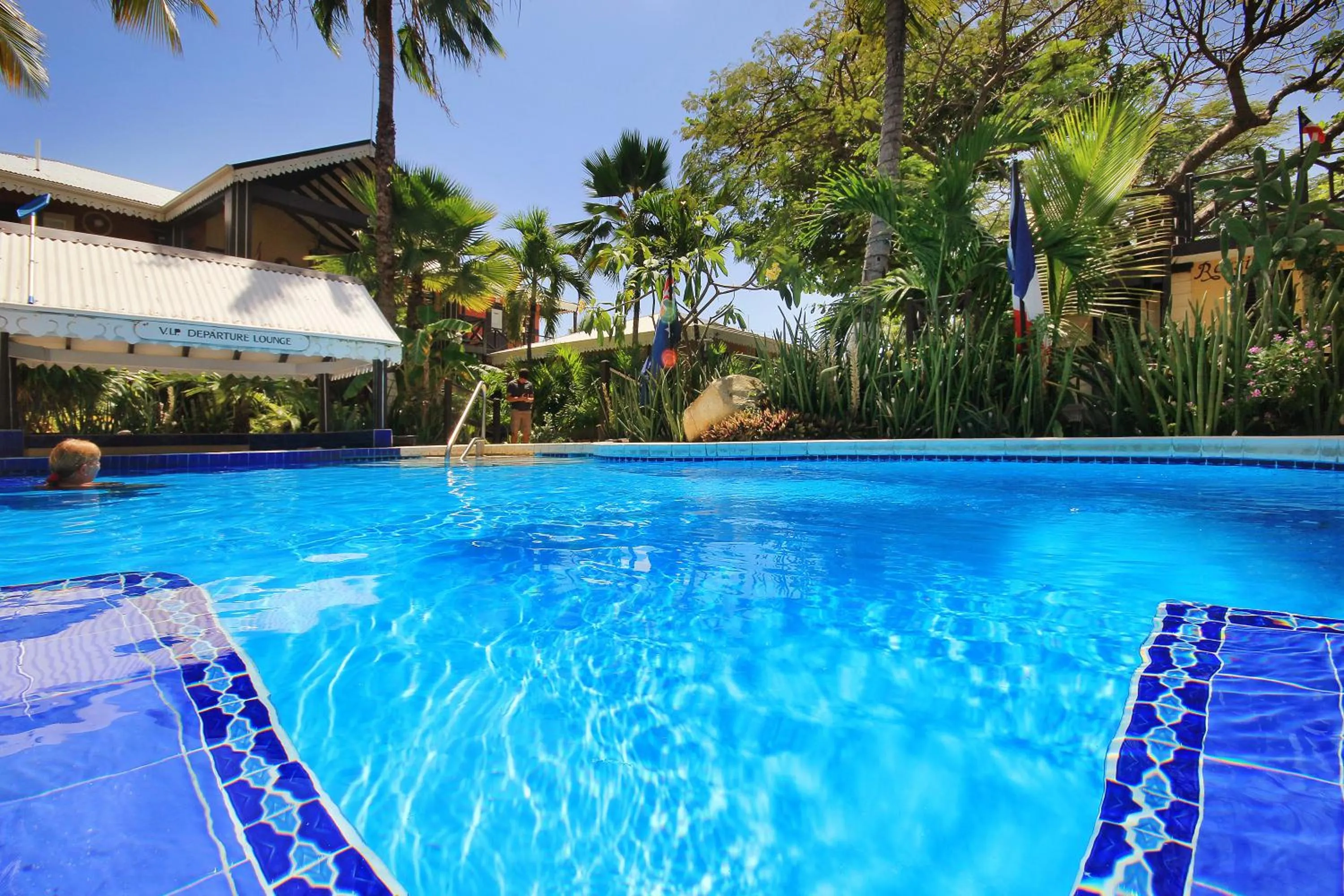 Pool view in Mary's Boon Beach Resort & Spa