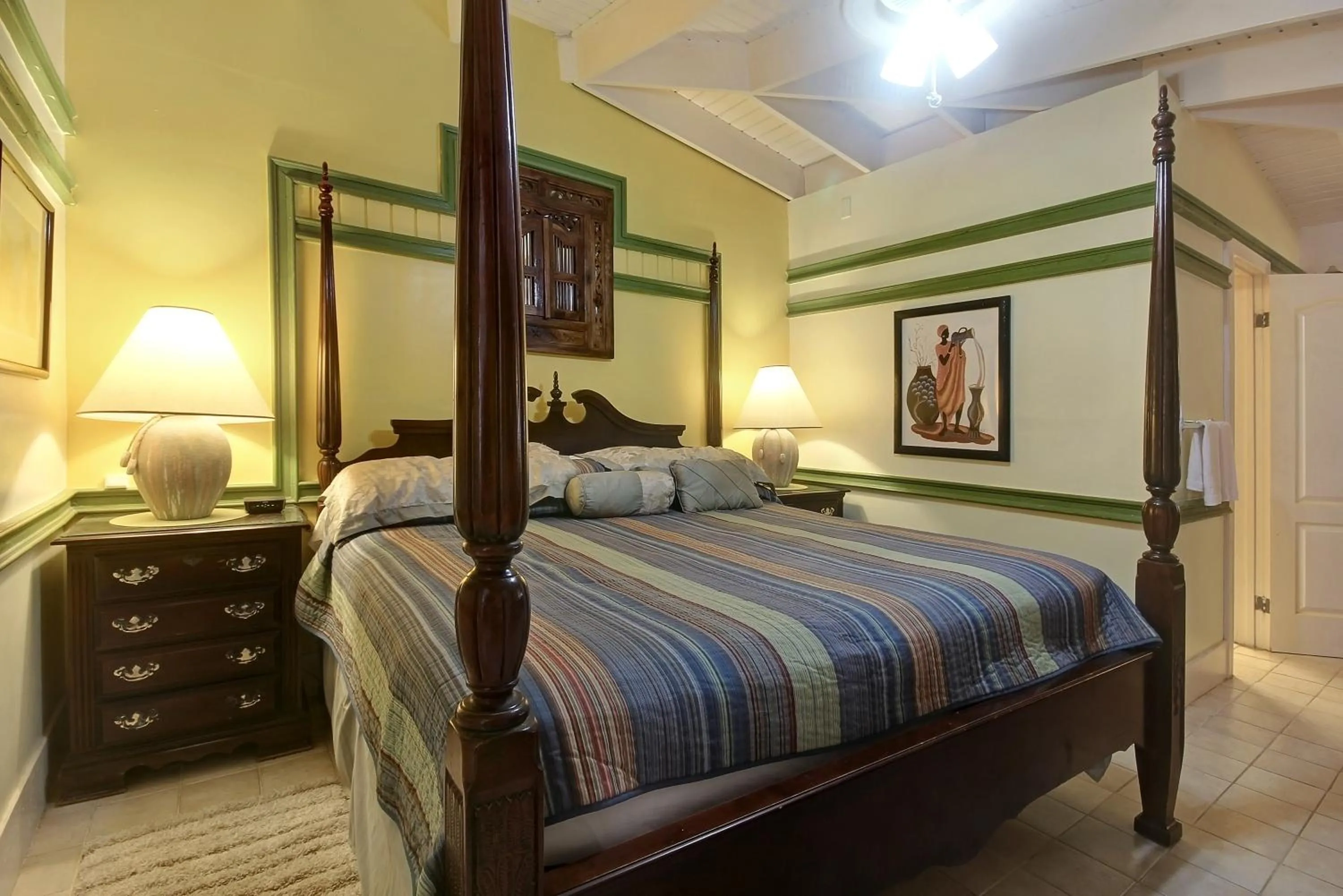 Bedroom, Bed in Mary's Boon Beach Resort & Spa