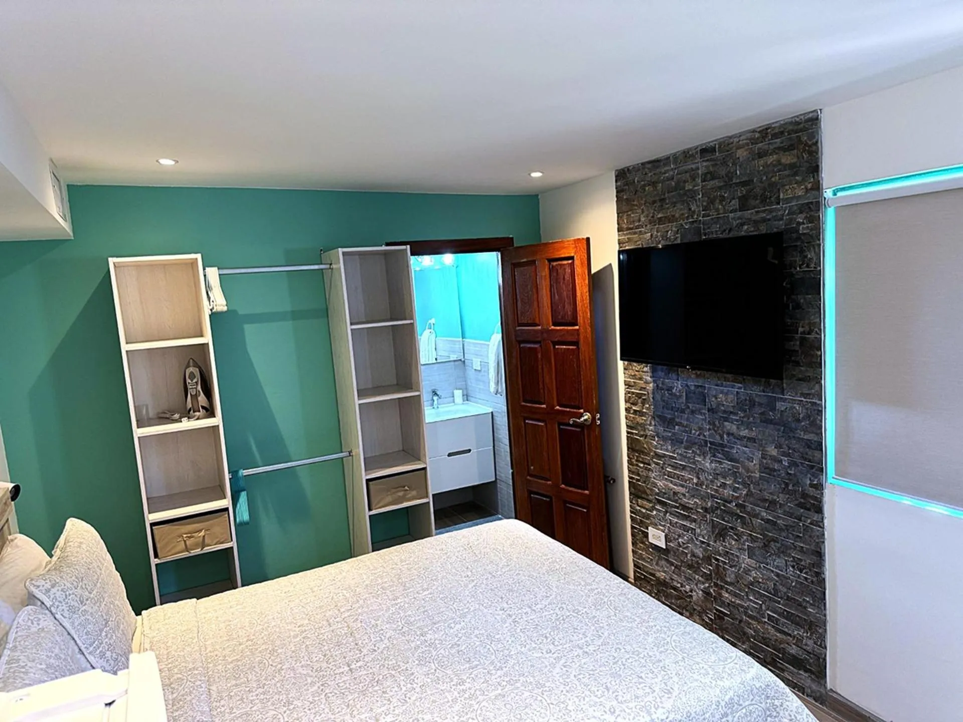 Bed in Mary's Boon Beach Resort & Spa