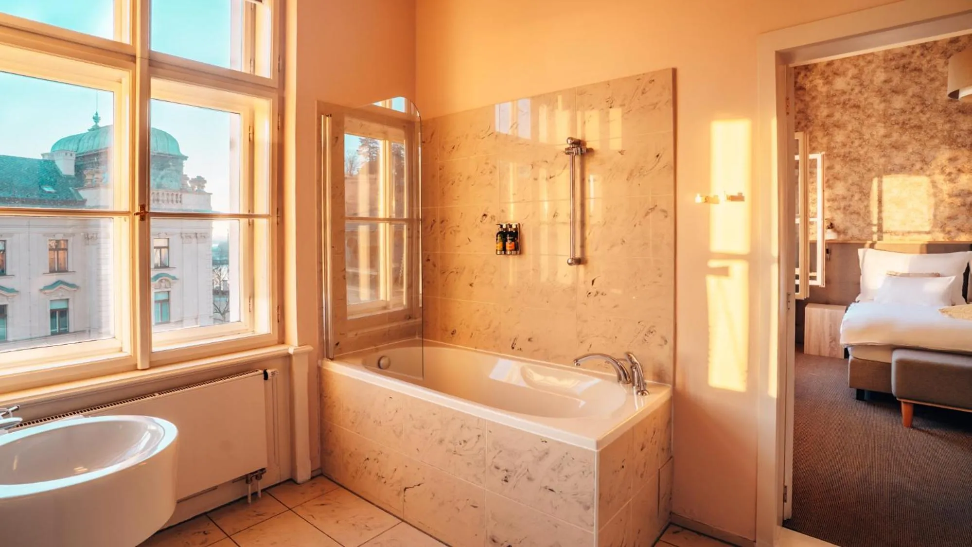 Toilet, Bed in Boutique Hotel Klarov