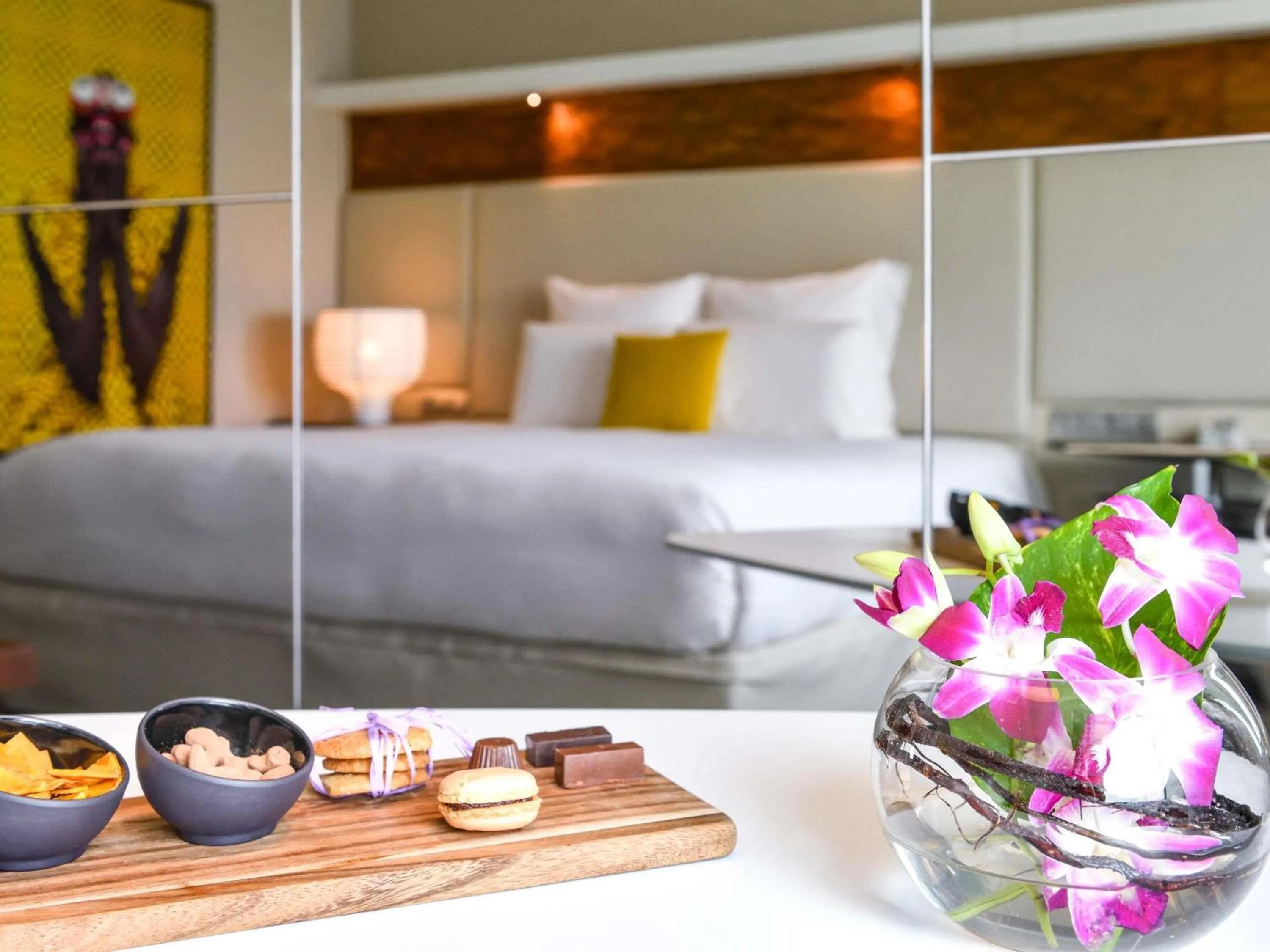 Bedroom, Bed in Pullman Abidjan