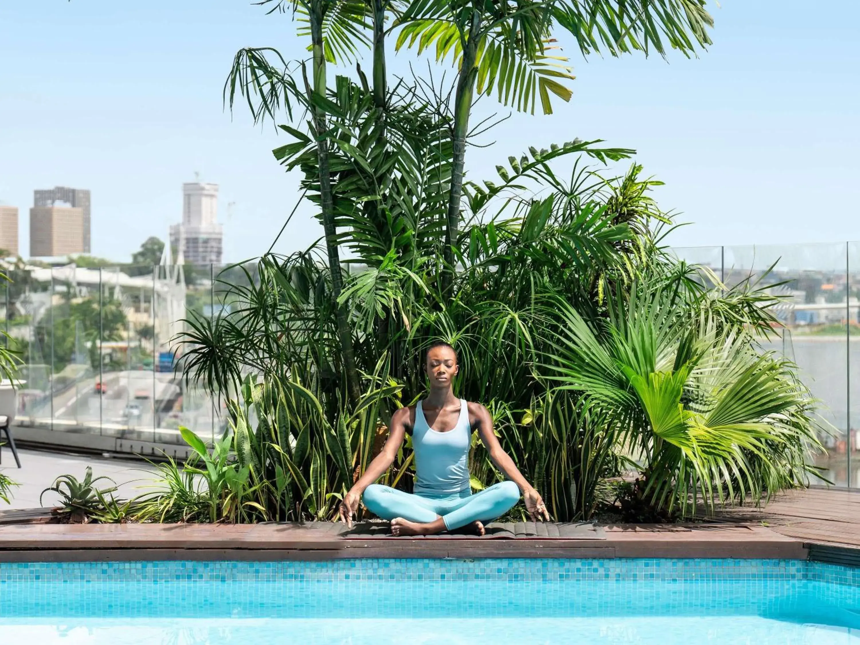 Pool view in Pullman Abidjan Pool view in Pullman Abidjan