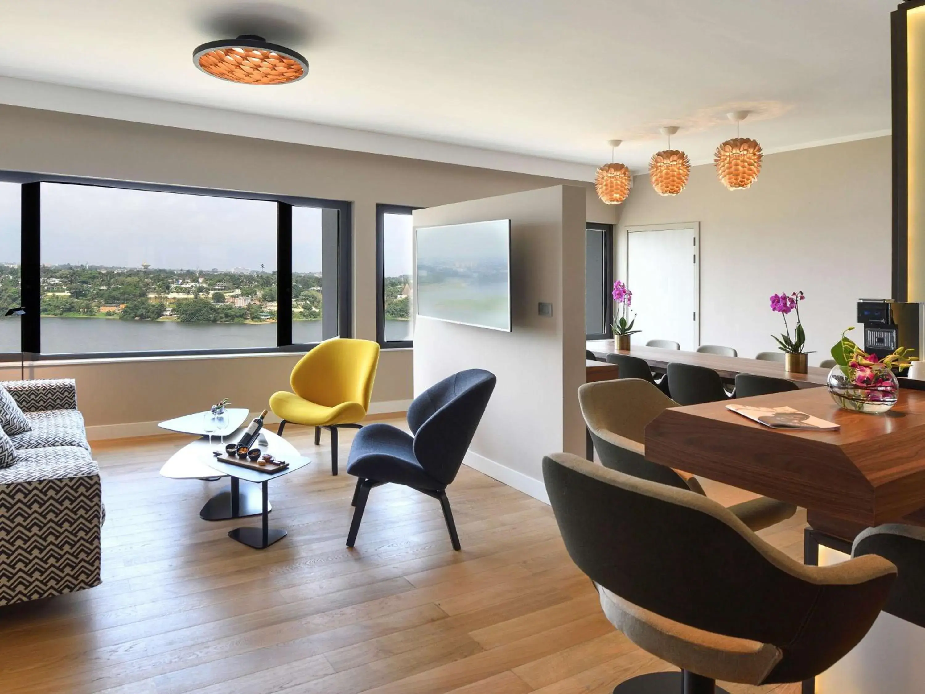 Presidential Suite with Two King Bed and Lagoon View in Pullman Abidjan Presidential Suite with Two King Bed and Lagoon View in Pullman Abidjan