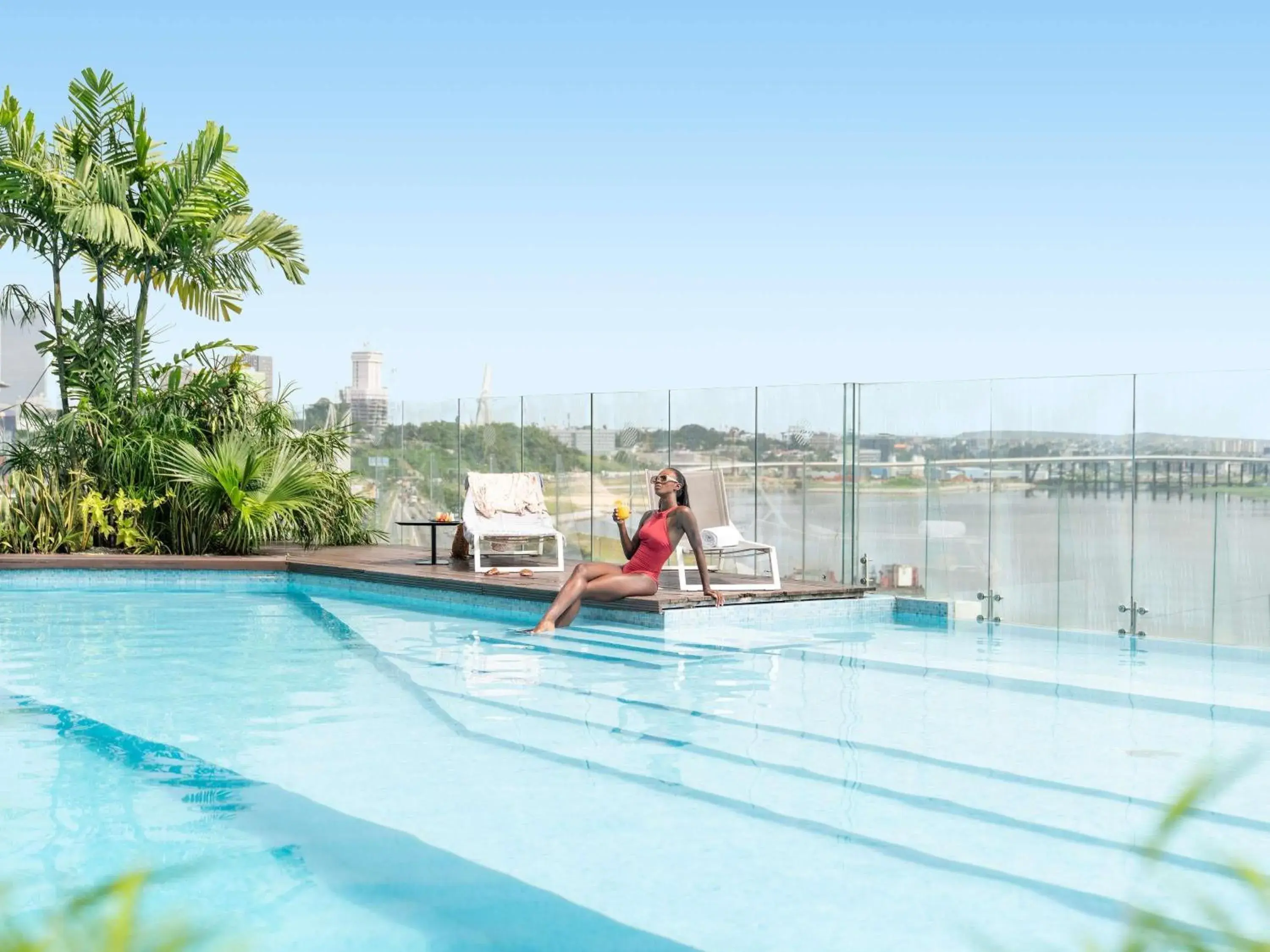 Pool view in Pullman Abidjan Pool view in Pullman Abidjan
