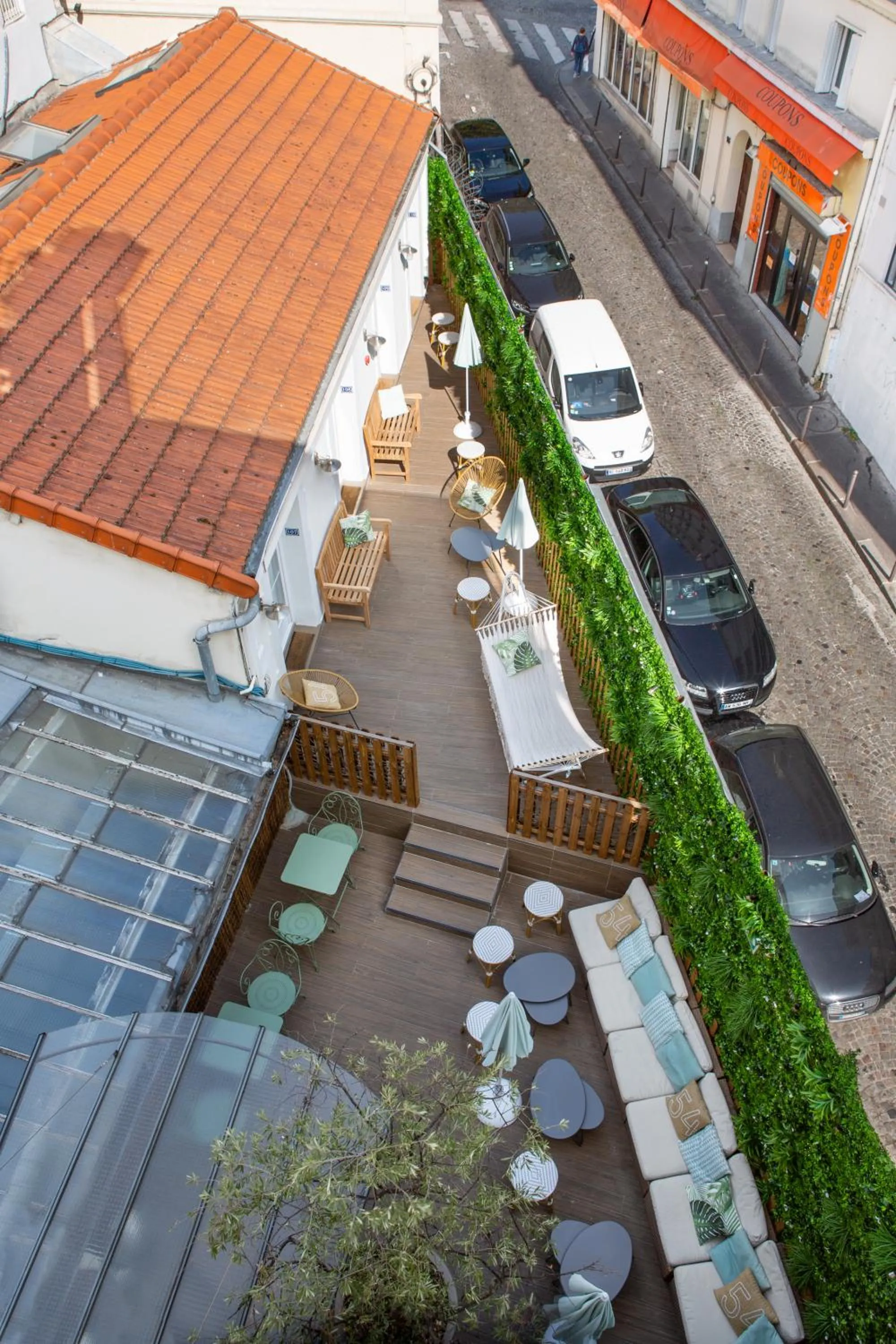 Bird's eye view in Le Village Montmartre by Hiphophostels