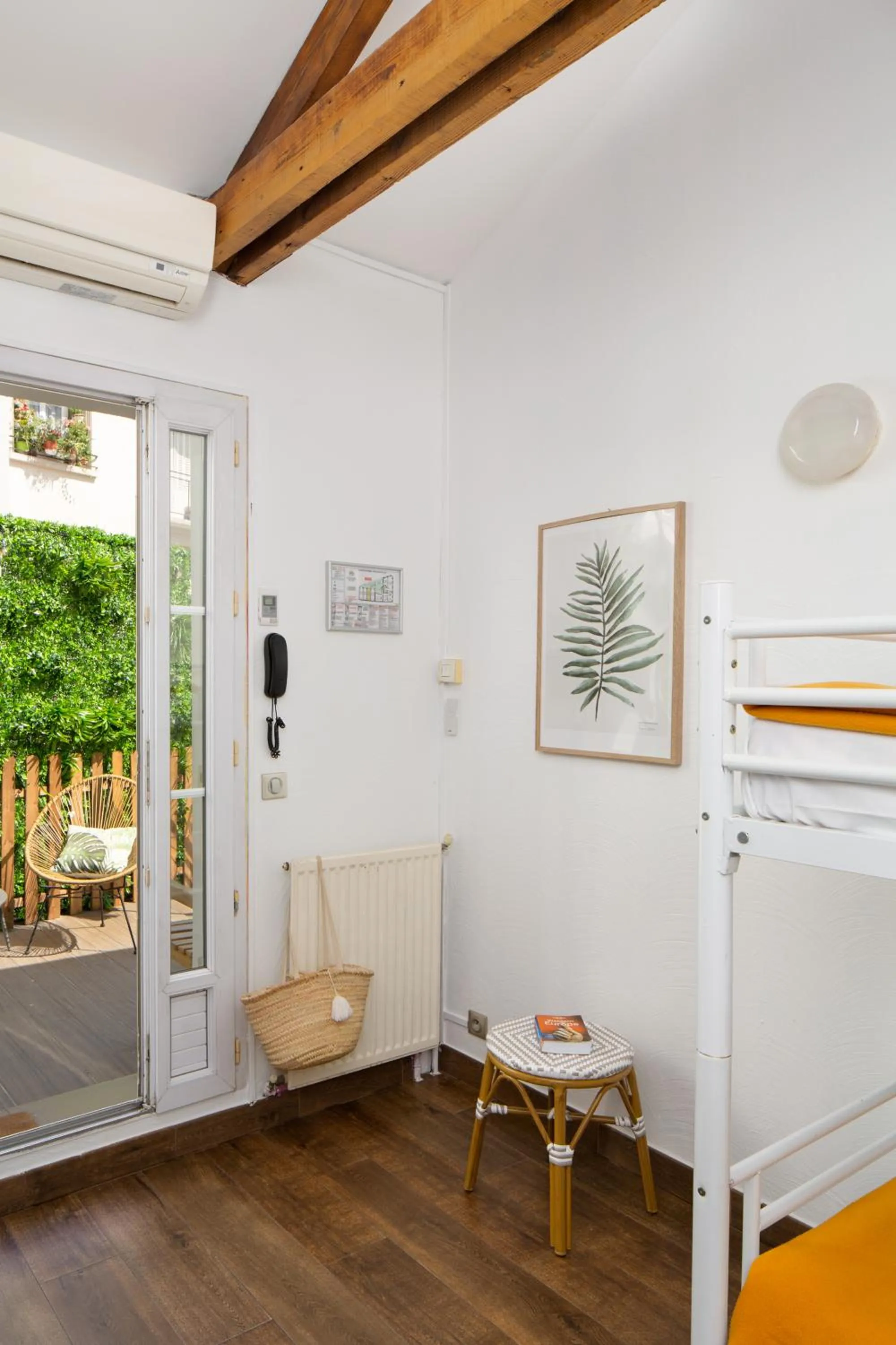 Garden view in Le Village Montmartre by Hiphophostels