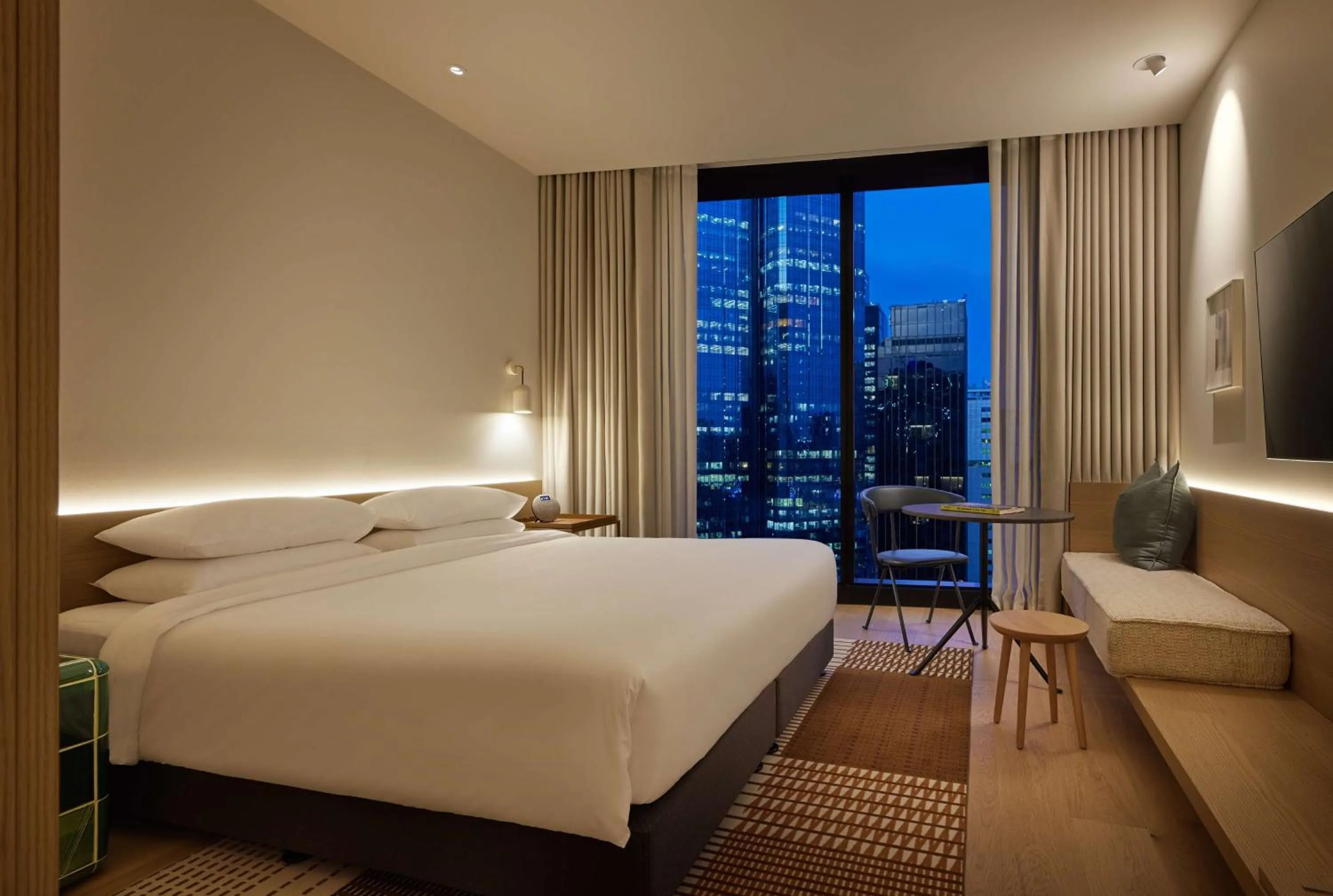 View (from property/room), Bed in Hyatt Centric Melbourne