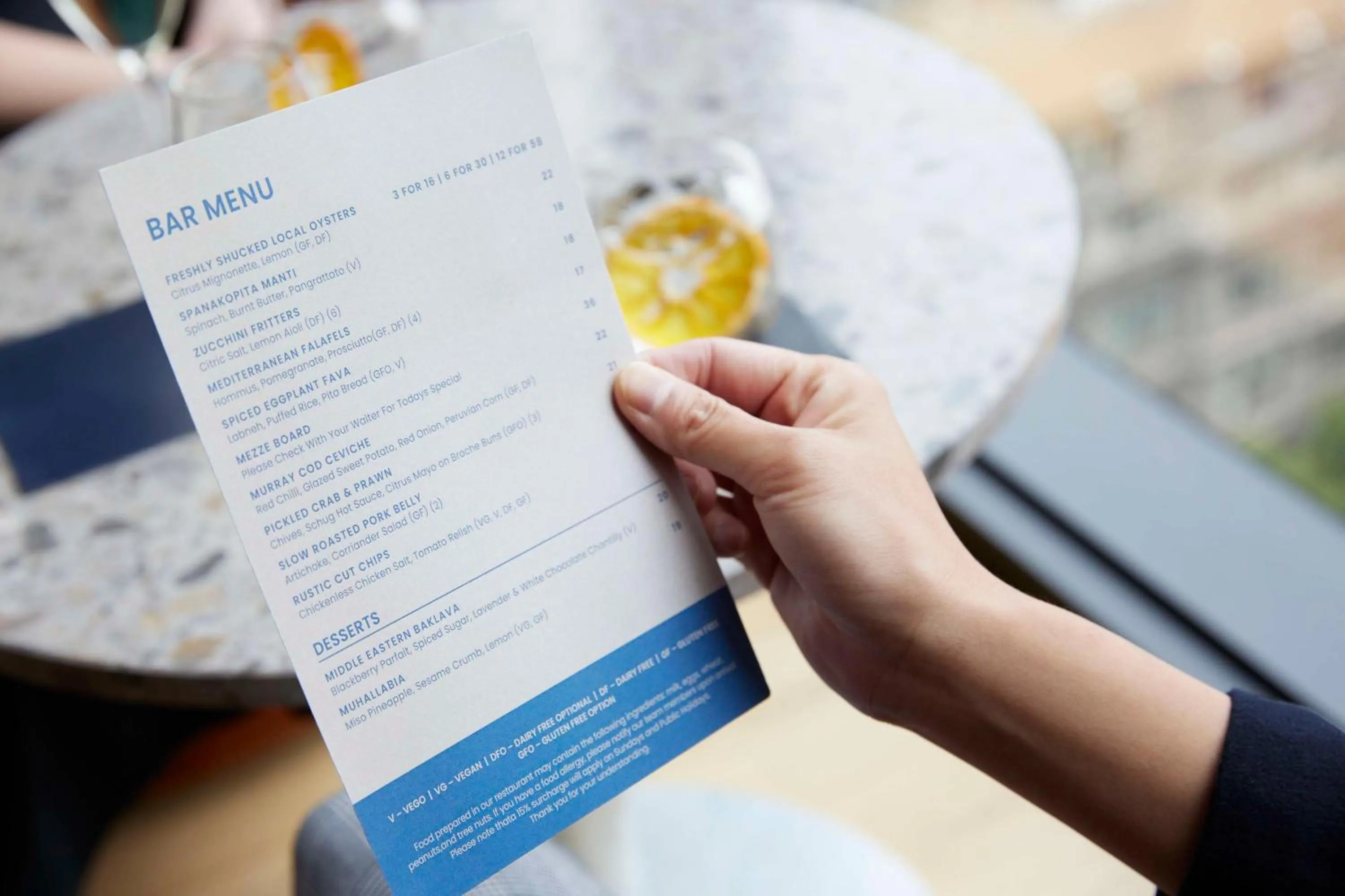 Restaurant/places to eat in Hyatt Centric Melbourne