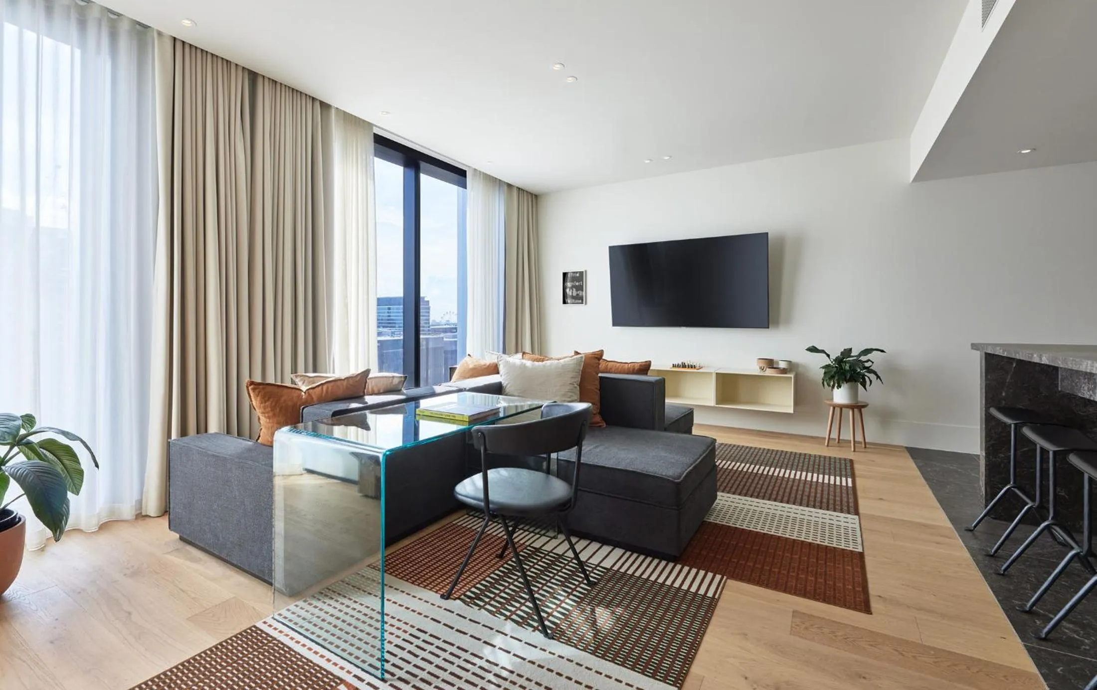 Living room in Hyatt Centric Melbourne