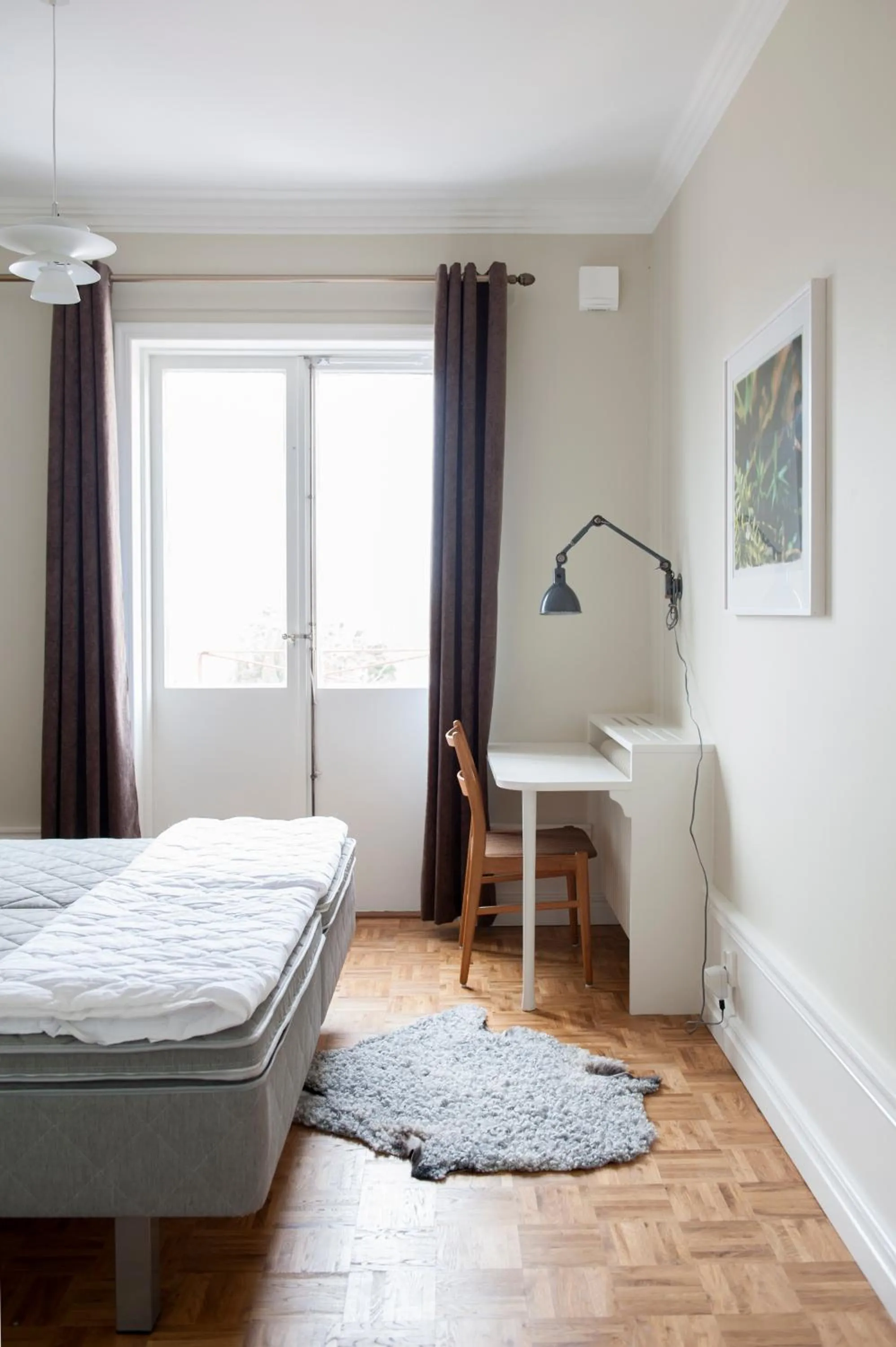 Bed in Sköna Hönor Apartments