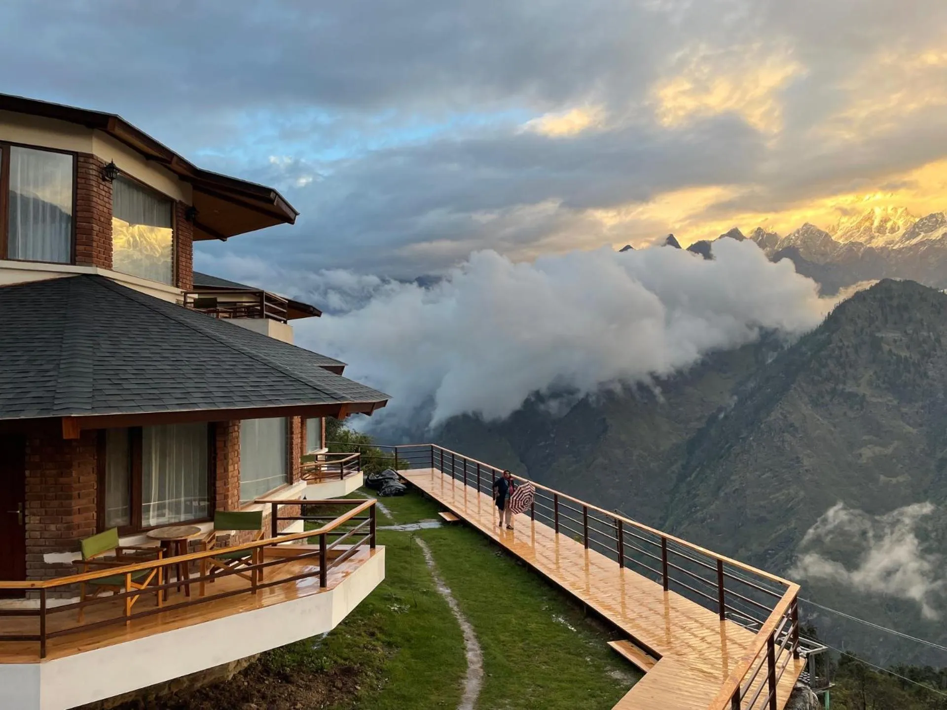 Balcony/Terrace in Casa Himalaya, Auli