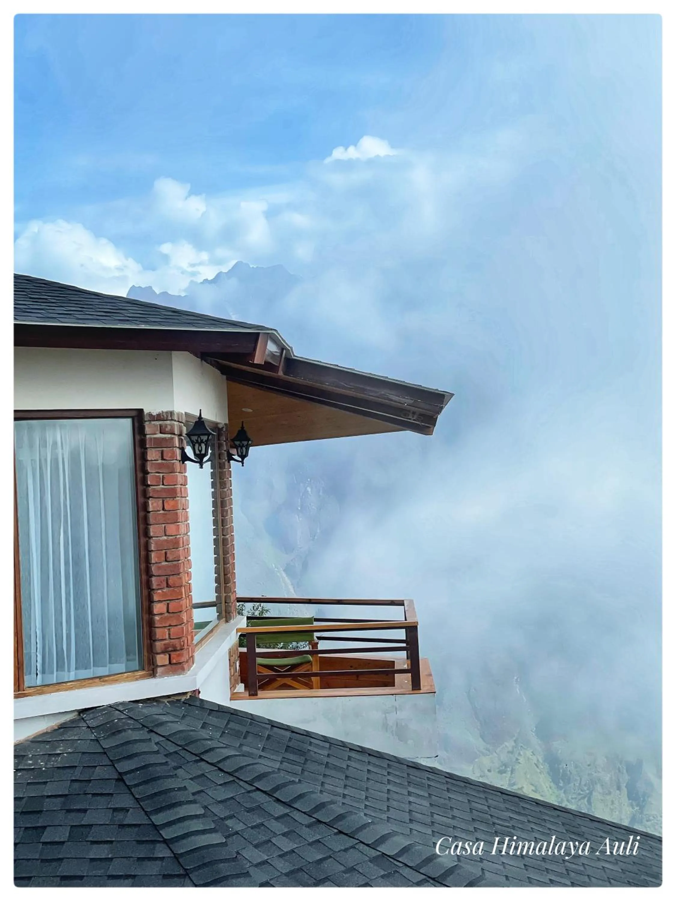 Balcony/Terrace in Casa Himalaya, Auli
