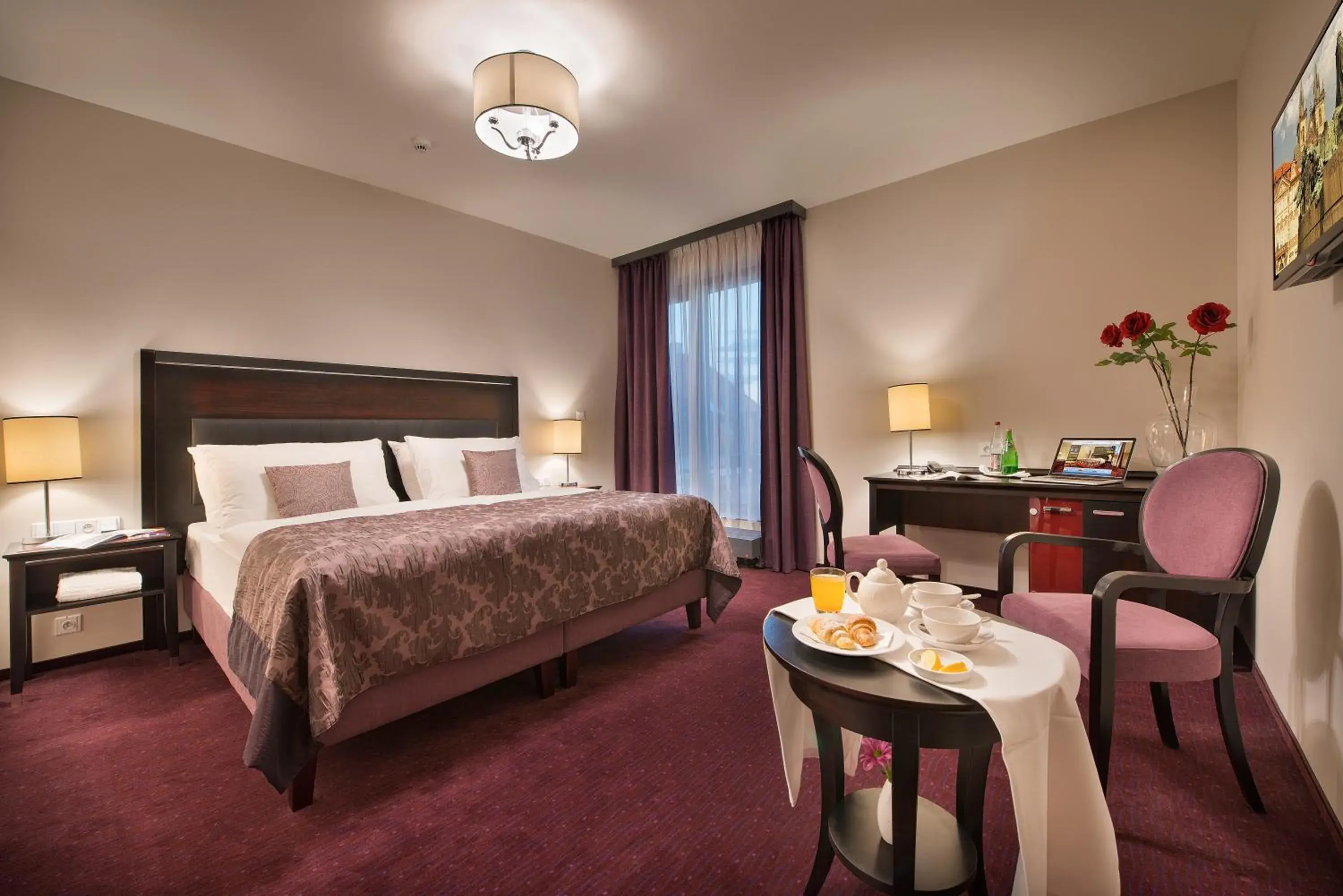 Double Room with Balcony in EA Embassy Prague Hotel Double Room with Balcony in EA Embassy Prague Hotel