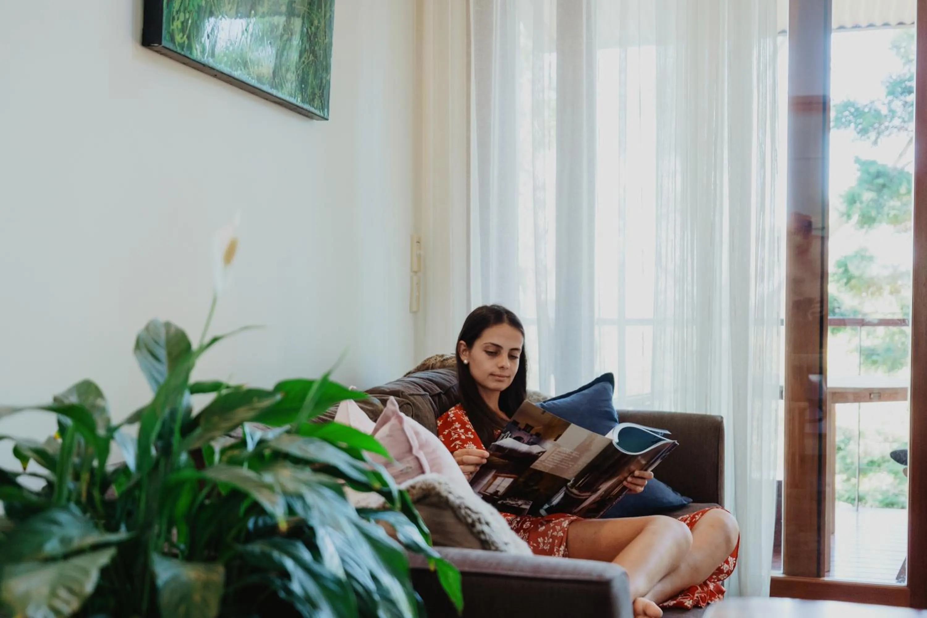 Living room in Taman Sari Sunshine Coast Romantic Pet-Friendly Hinterland Retreat