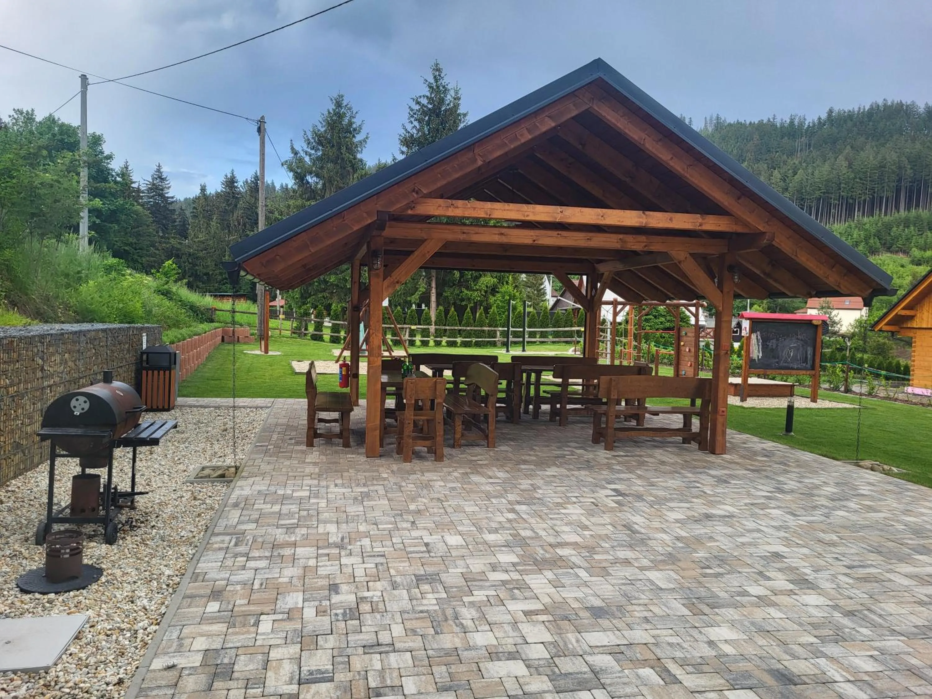 BBQ facilities in Chata U dědka