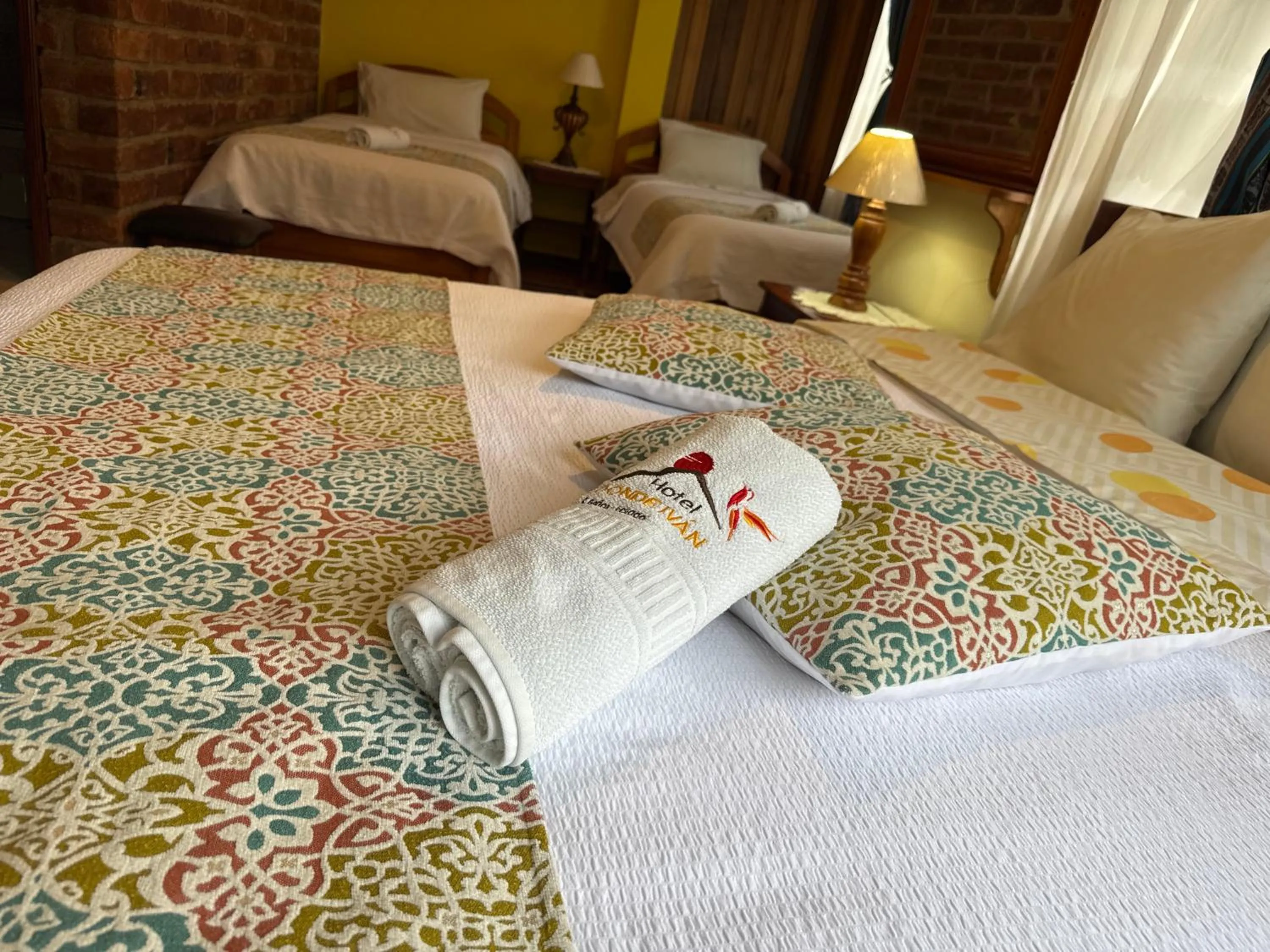 Bed in Hotel Donde Ivan