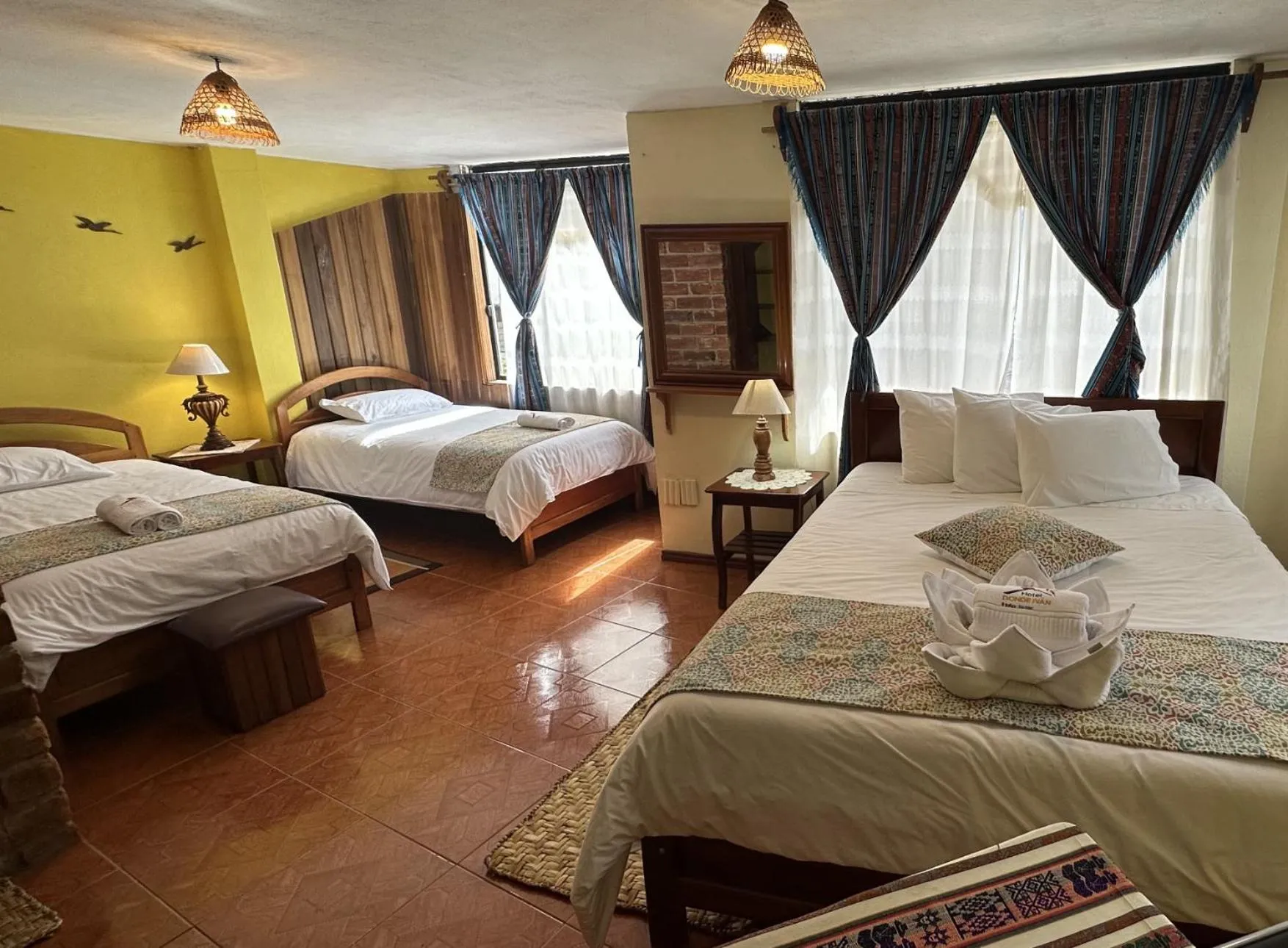 Bed in Hotel Donde Ivan