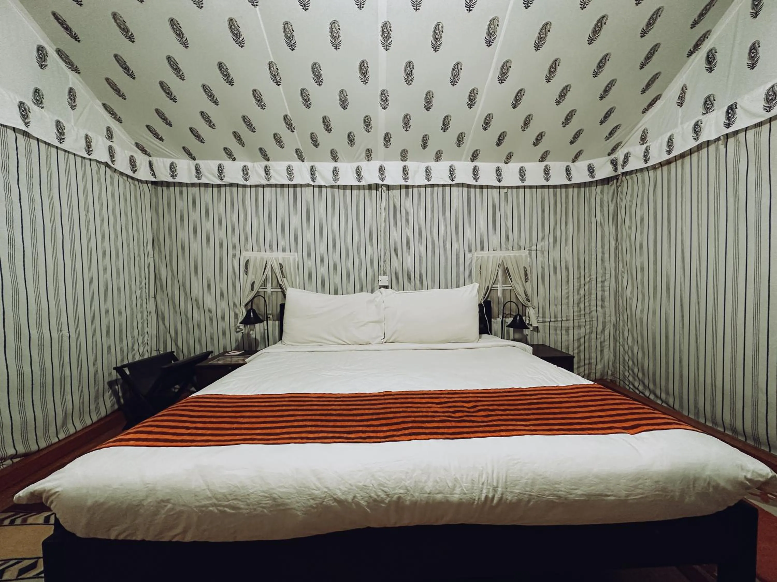 Bed in Olde Bangalore Resort and Wellness Center