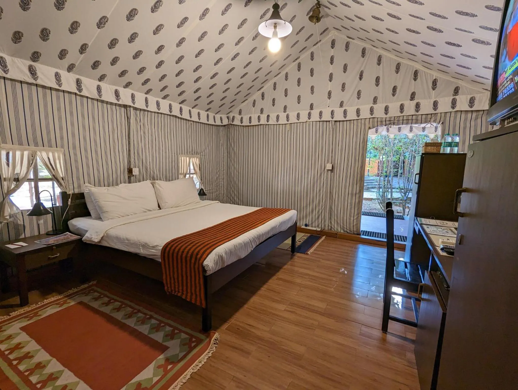 Bed in Olde Bangalore Resort and Wellness Center