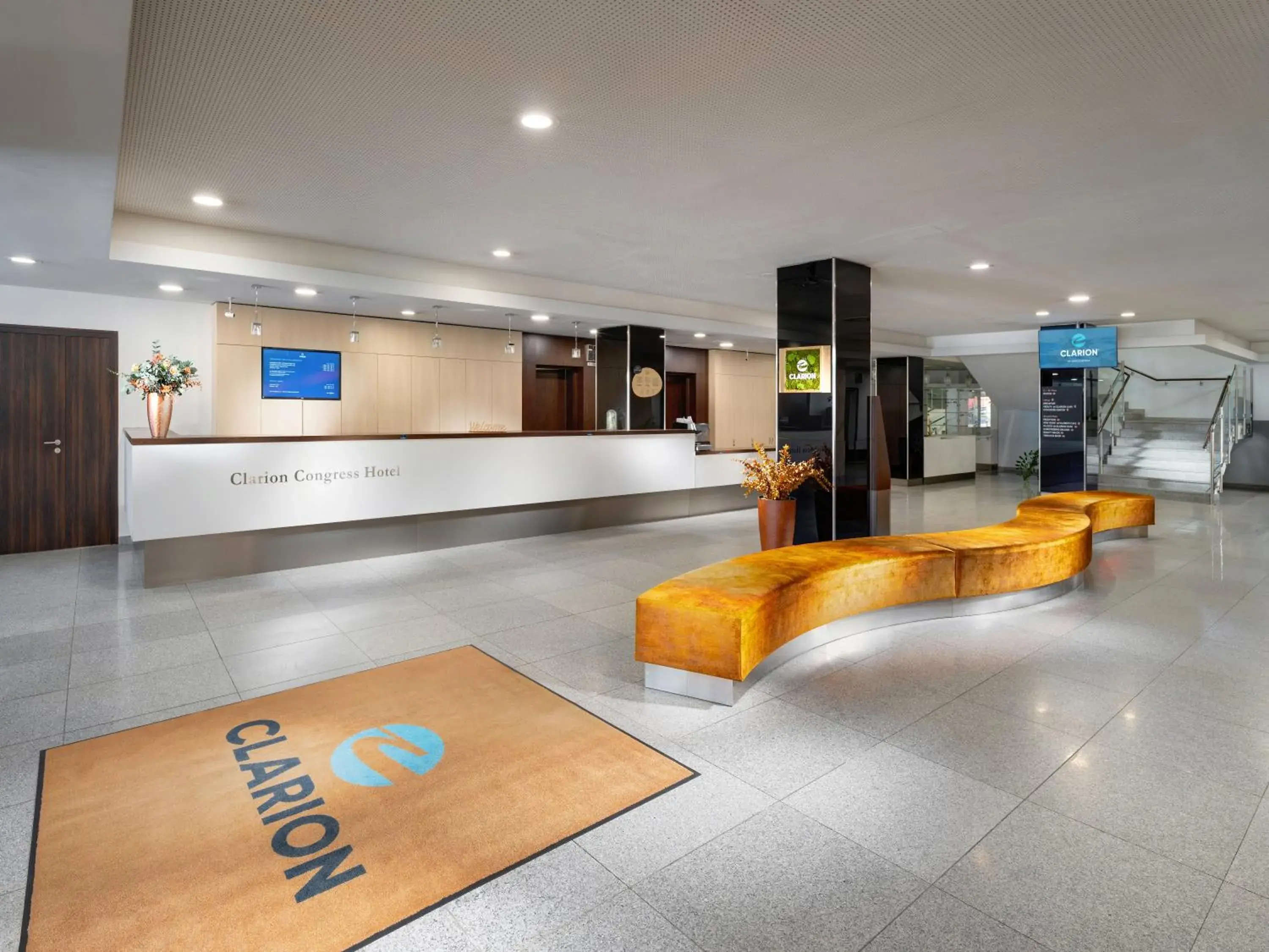 Lobby or reception in Clarion Congress Hotel České Budějovice Lobby or reception in Clarion Congress Hotel České Budějovice
