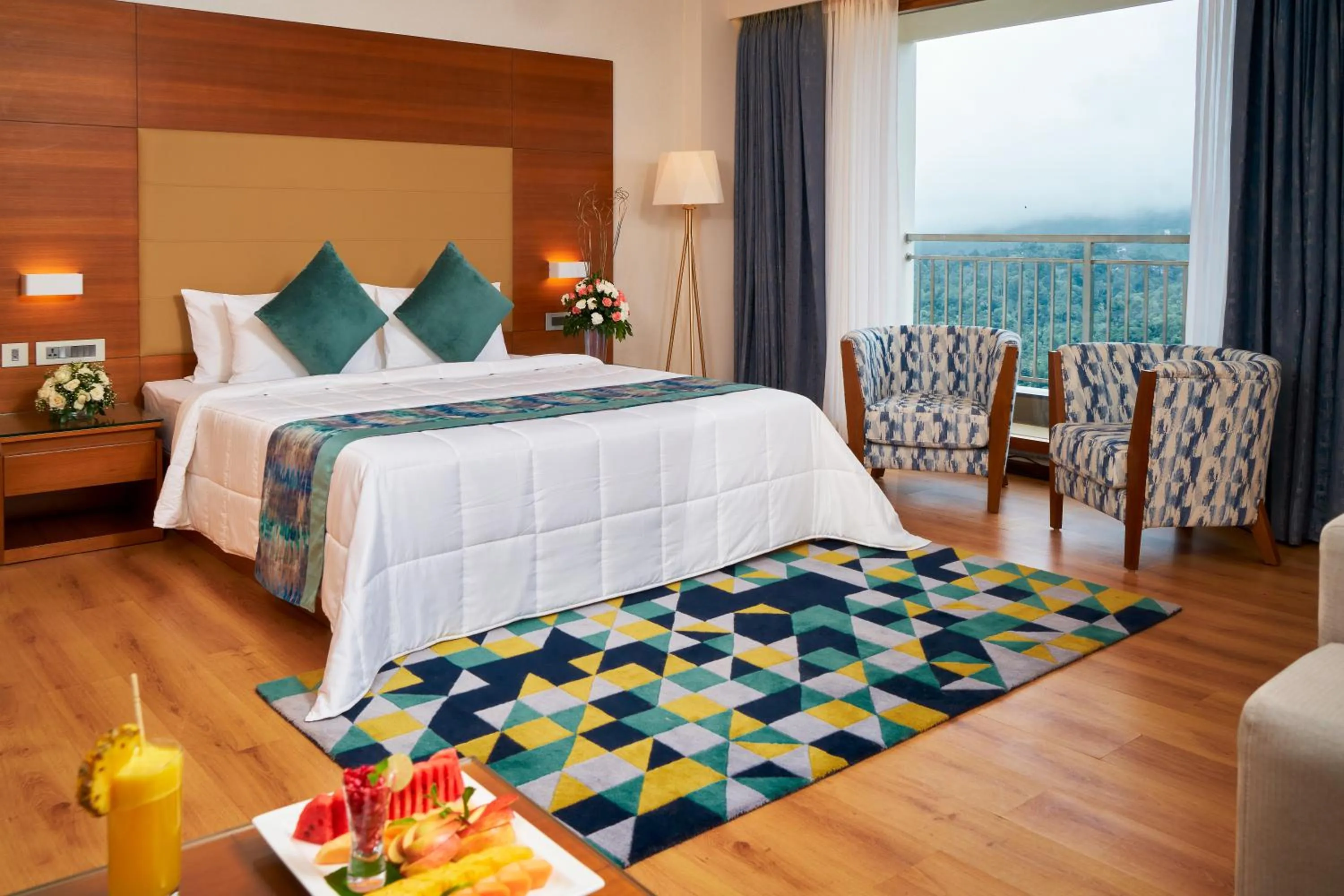 Bed in Vibe Munnar Resort & Spa