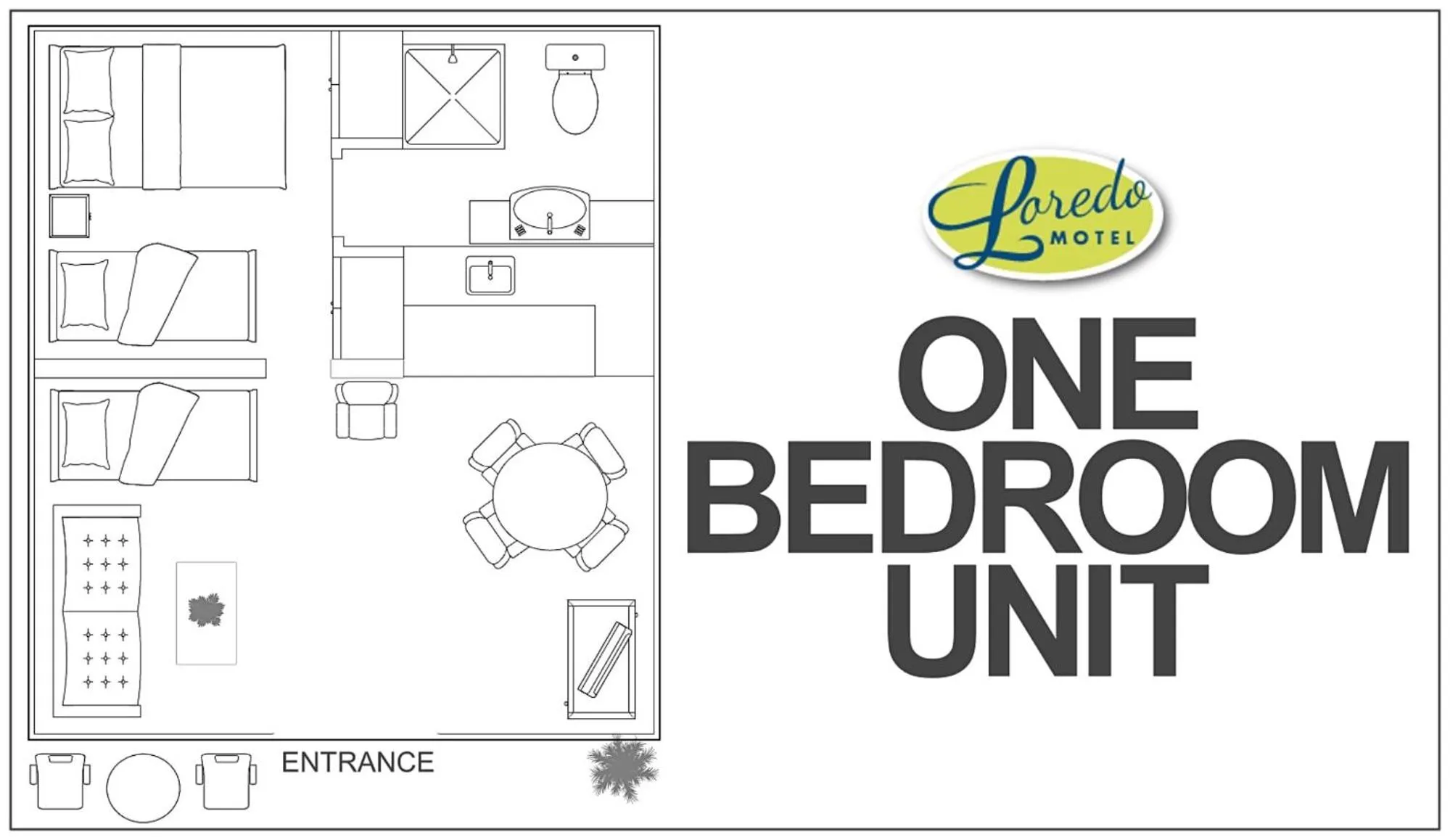 Floor plan in Loredo Motel
