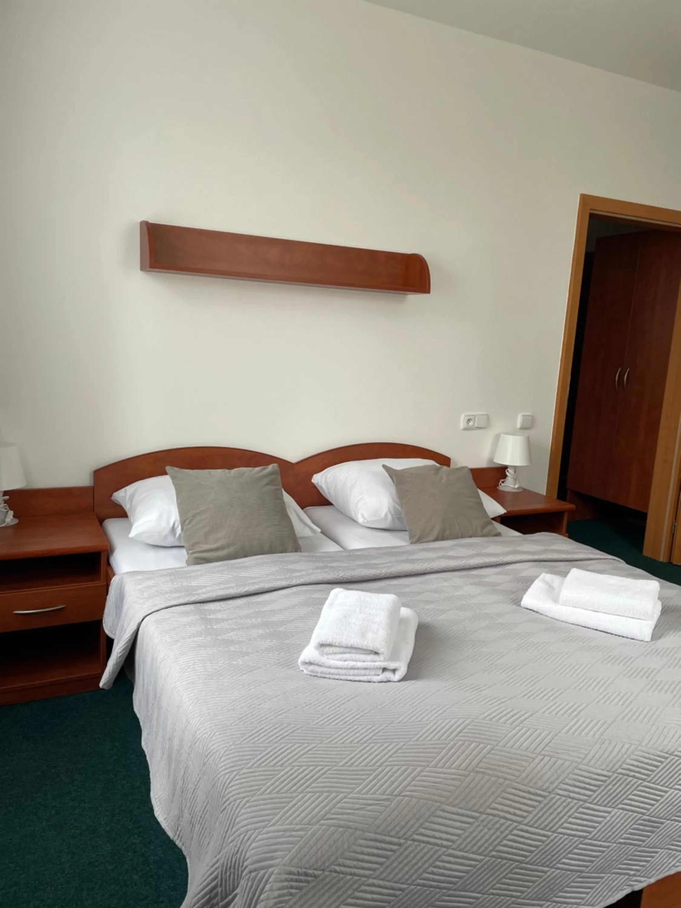 Bed in Hotel Karolina