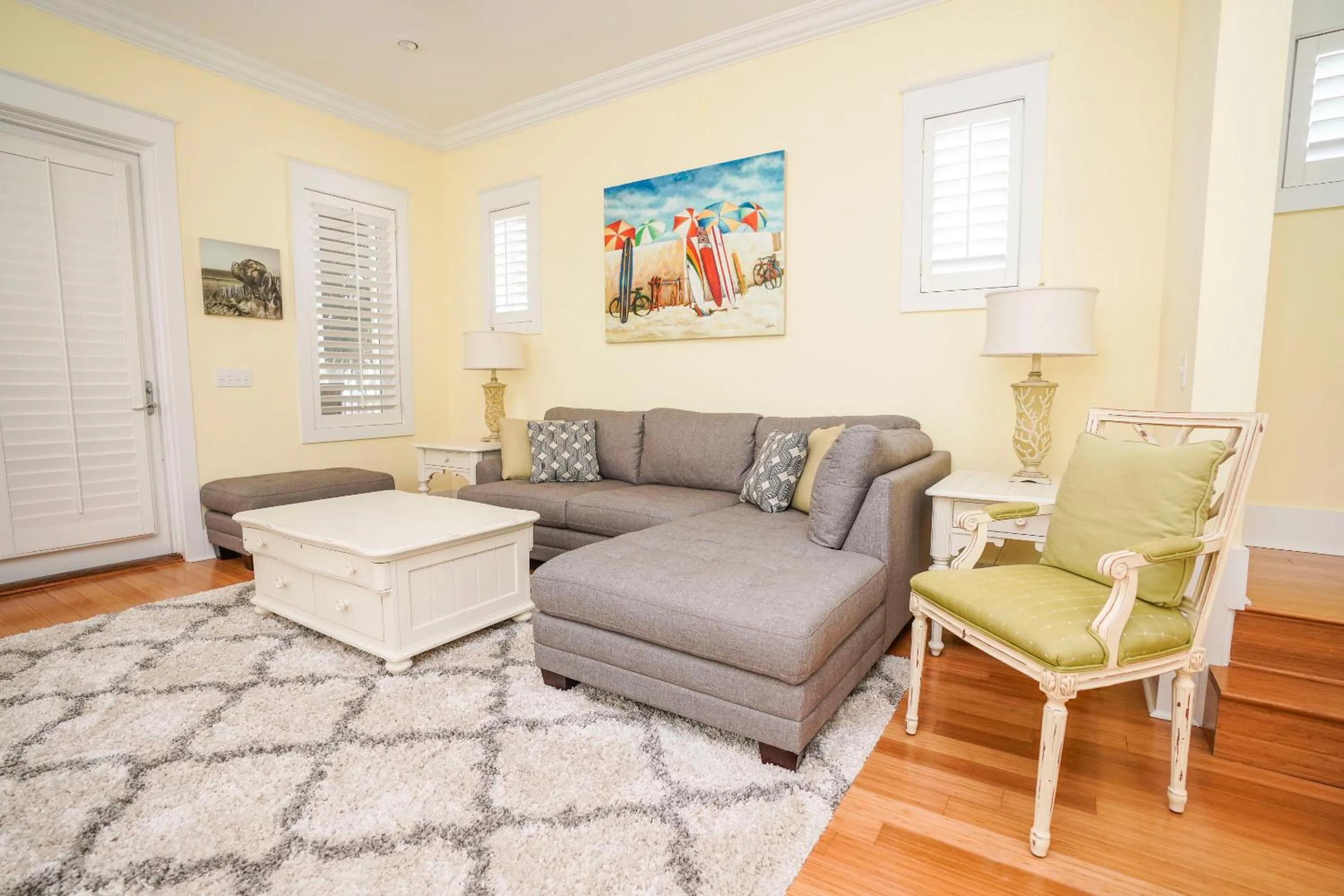Living room in 30A Beach House - Sunny Daze by Panhandle Getaways