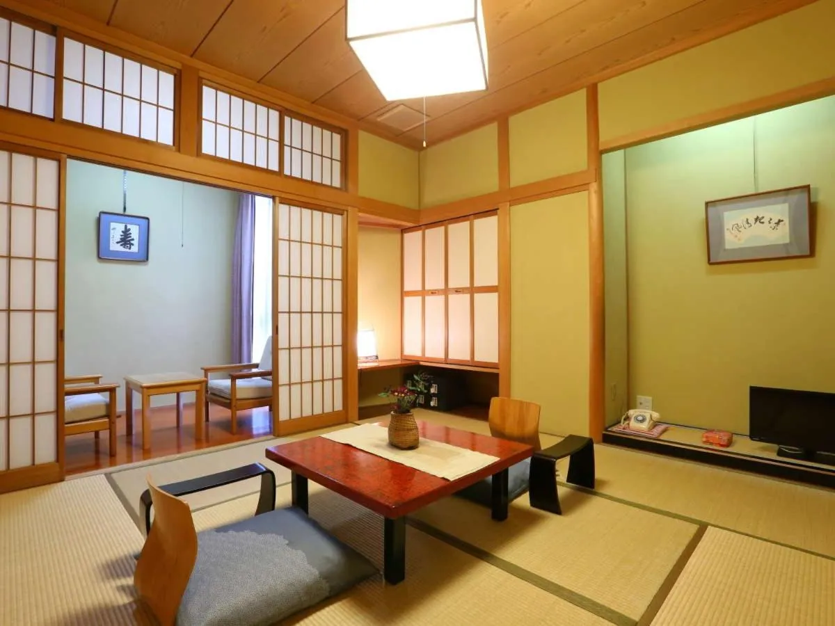 Seating area in Kamiyamada Hotel