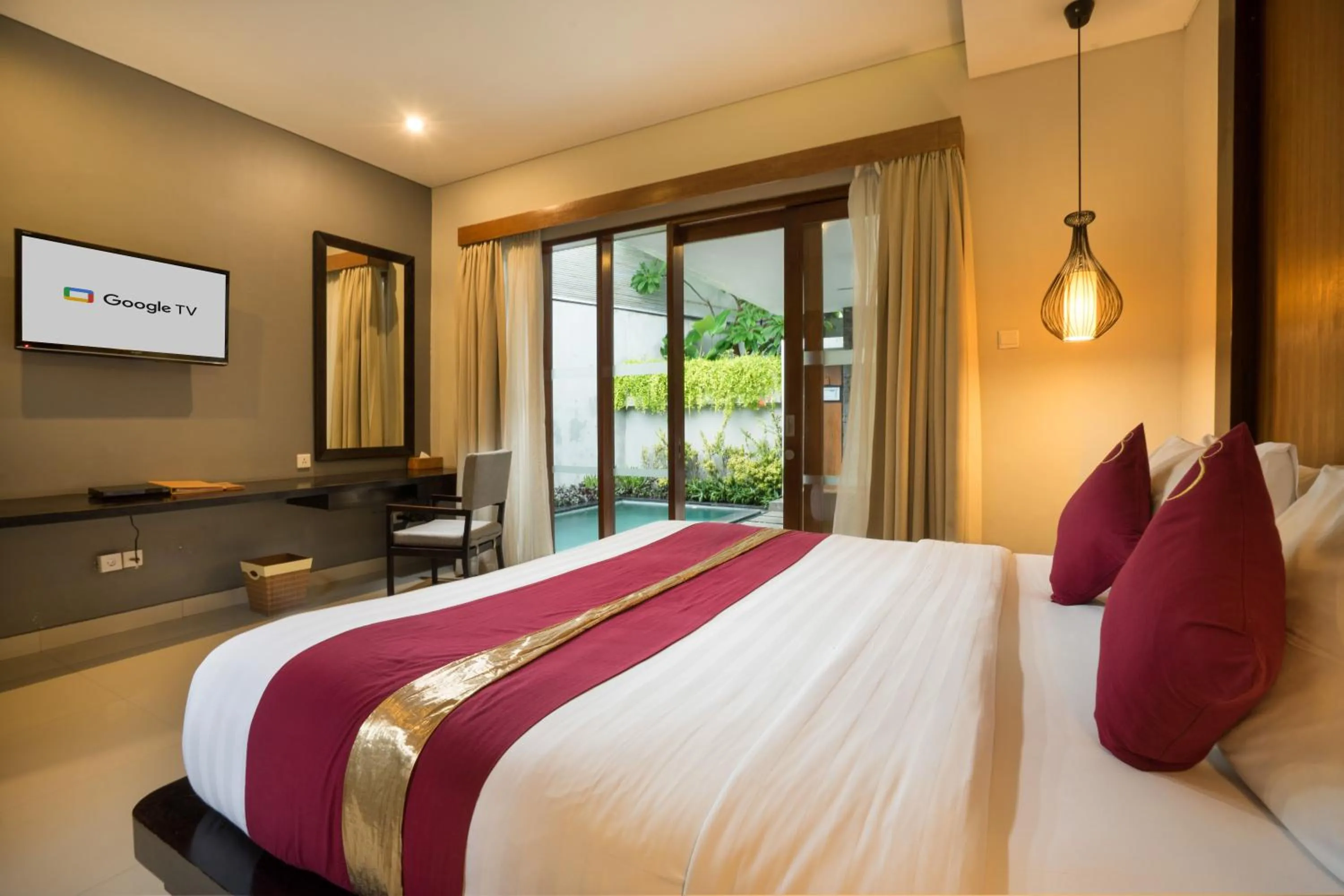 Bed in Samaja Villas Seminyak